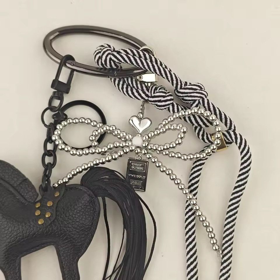 Japanese Brand Leather Horse Bag Charm Pendant Accessories Keychain Size ONE SIZE - 2 Thumbnail