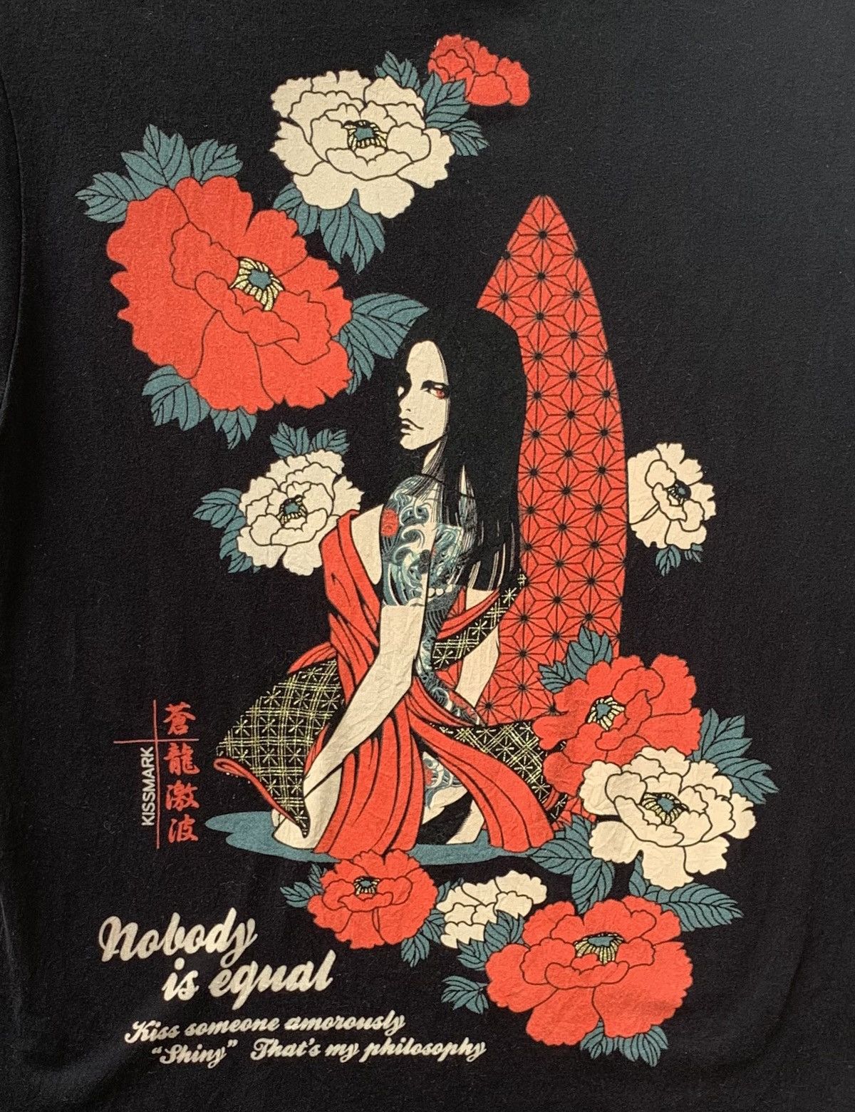 Japanese Brand Kissmark Nobody Is Equal T Shirt Size US M / EU 48-50 / 2 - 10 Thumbnail