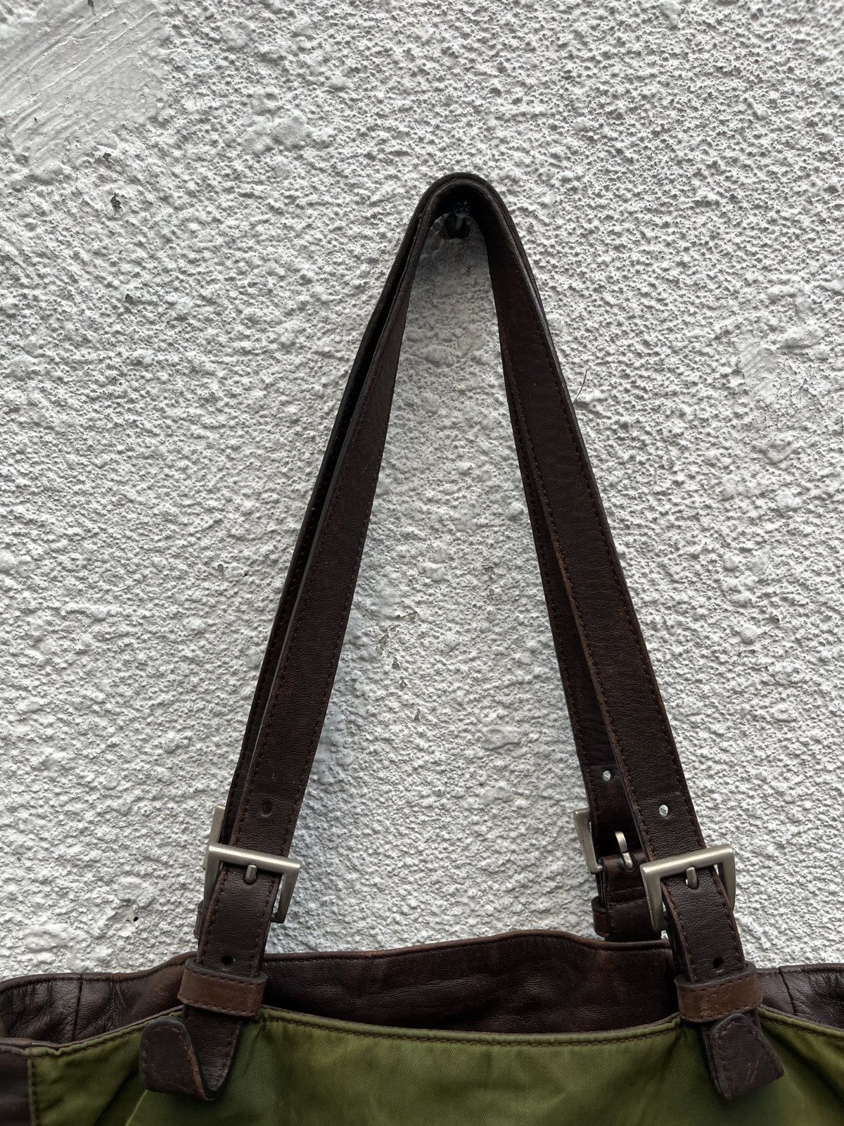 Prada Vintage Prada Tessuto Leather Tote Bag Size ONE SIZE - 17 Thumbnail