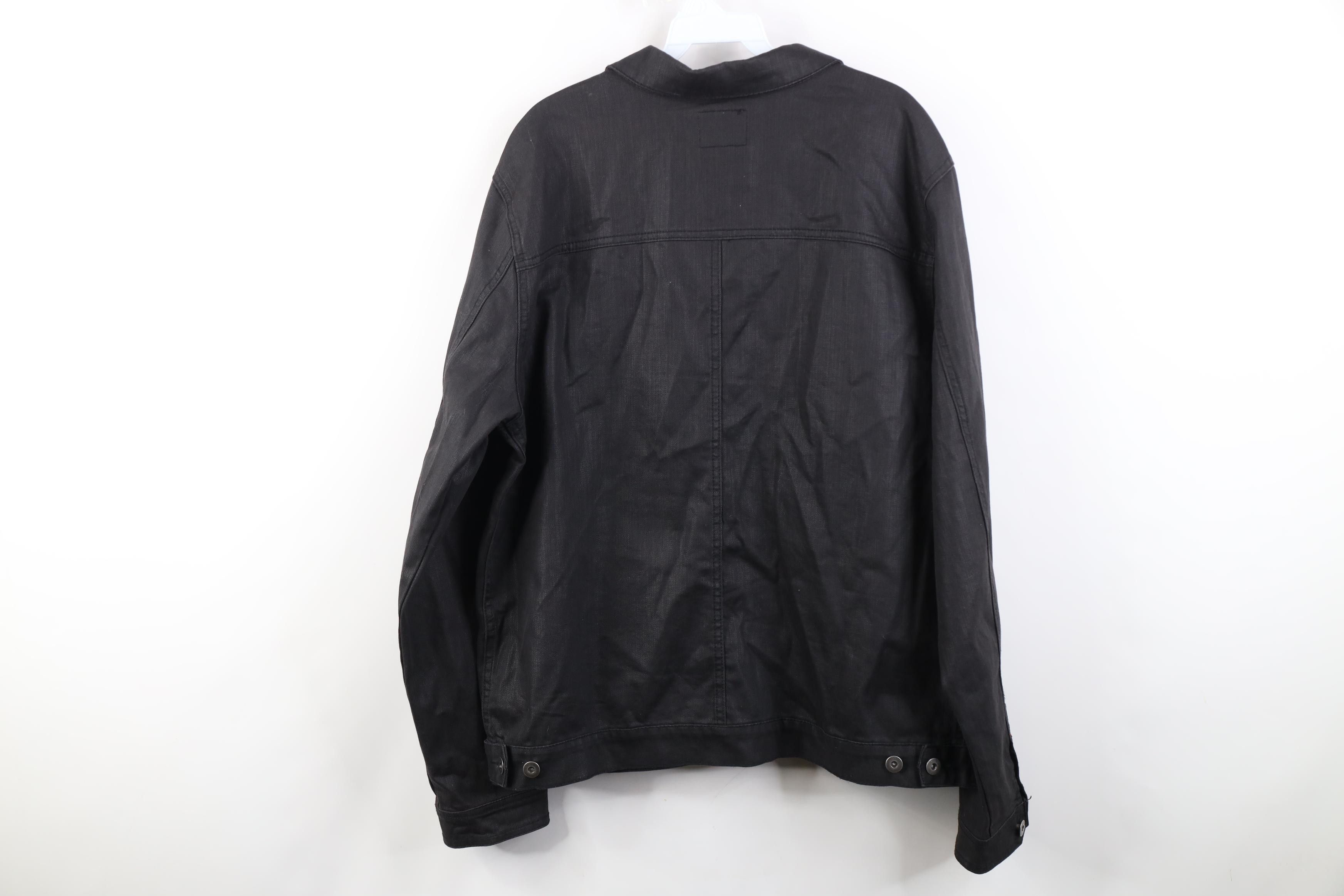 Ecko Unltd. Vintage Y2K Ecko Cotton Denim Jean Trucker Jacket Black Size US XXL / EU 58 / 5 - 14 Thumbnail