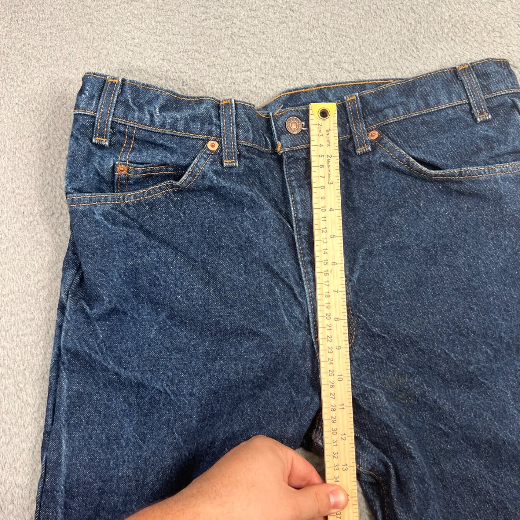 Levi's VINTAGE Levi's Bermuda Shorts Men's 35 Distressed Blue Denim 8" Inseam Classic Size US 35 - 4 Thumbnail