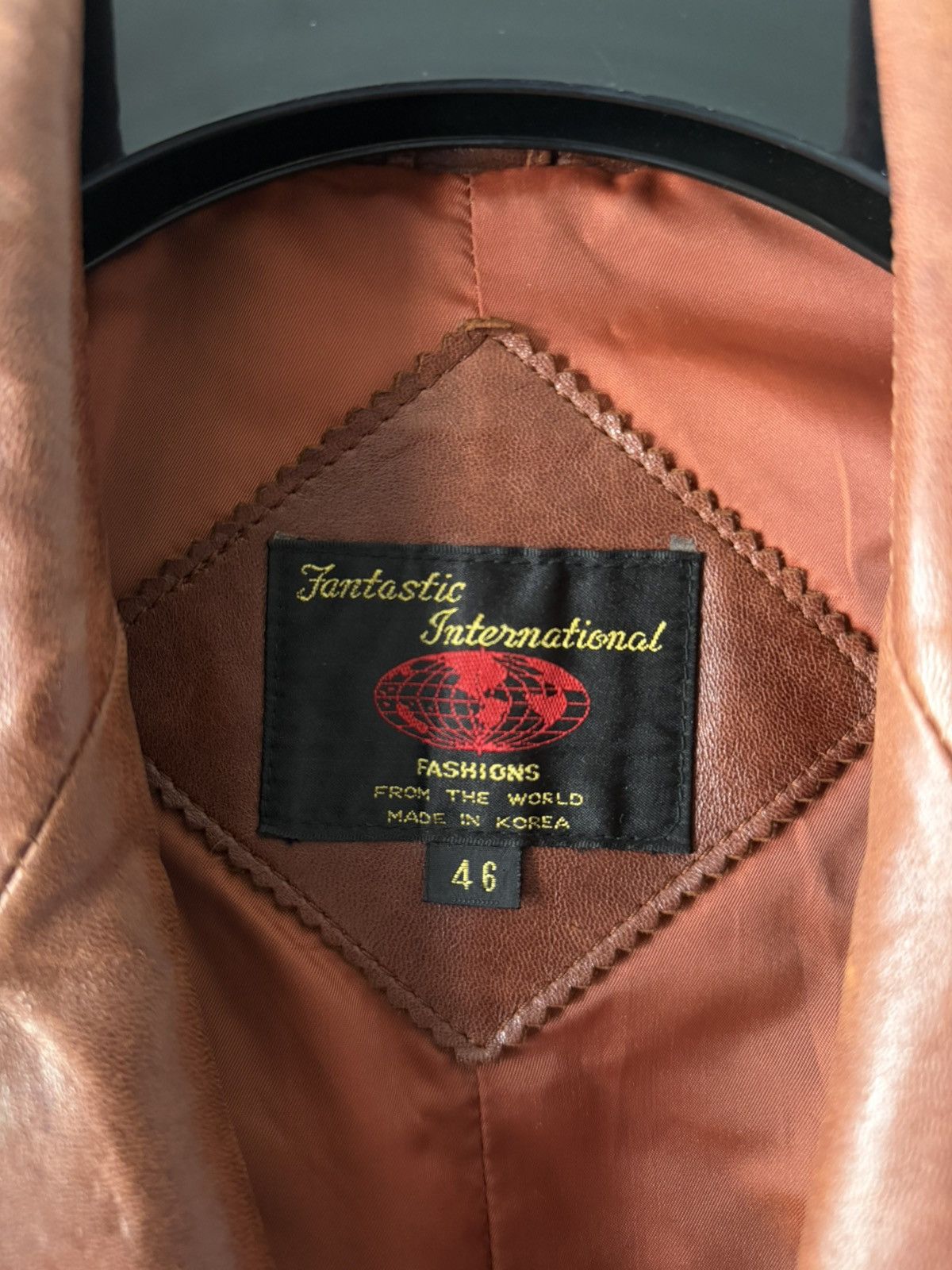 Vintage 1970s Maroon Leather Car Coat Size US XL / EU 56 / 4 - 3 Thumbnail