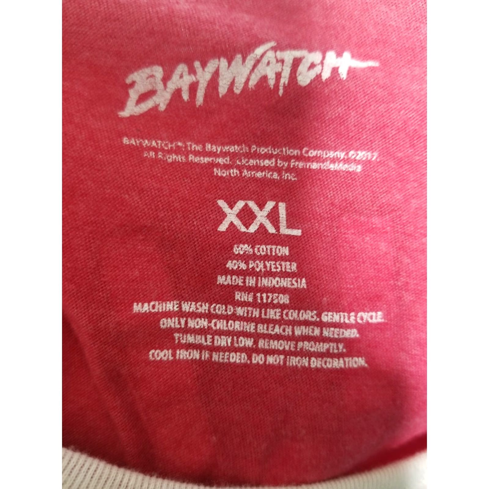 Vintage Baywatch Shirt Mens 2XL Red Movie Malibu Beach Patrol Sleeveless Tank Top Mens Size US XXL / EU 58 / 5 - 3 Thumbnail