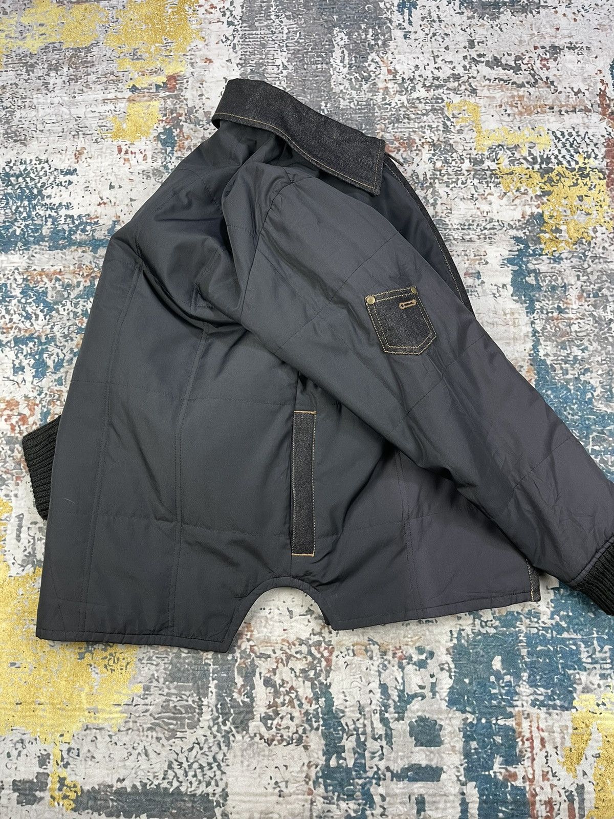 Route 66 × Vintage Route 66 Hybrid Denim Zipper Down Jacket Size US M / EU 48-50 / 2 - 4 Thumbnail
