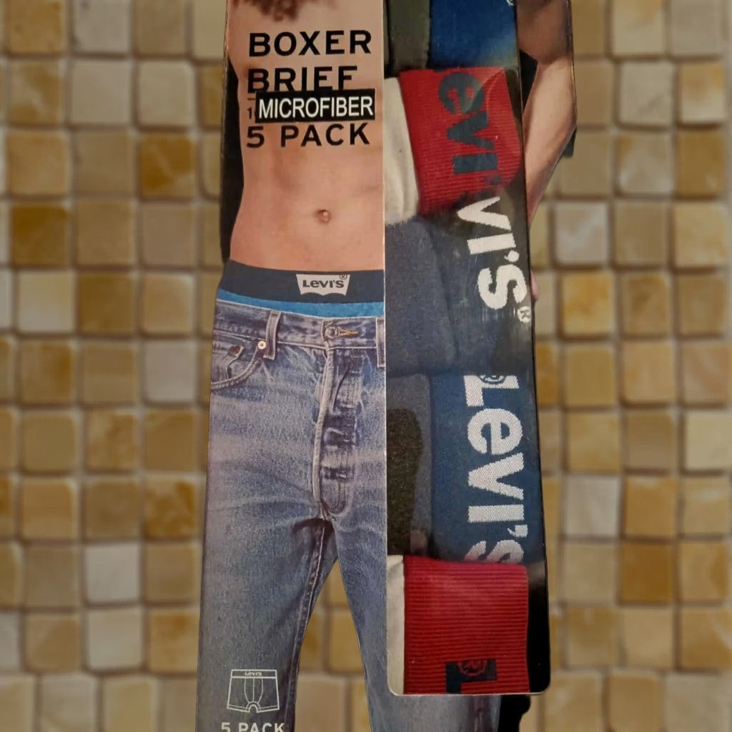 Levi's Levi's Boxer Brief Performance Microfiber 5 PK Underwear Mens L 36/38 Multicolor Size 42R - 1 Preview