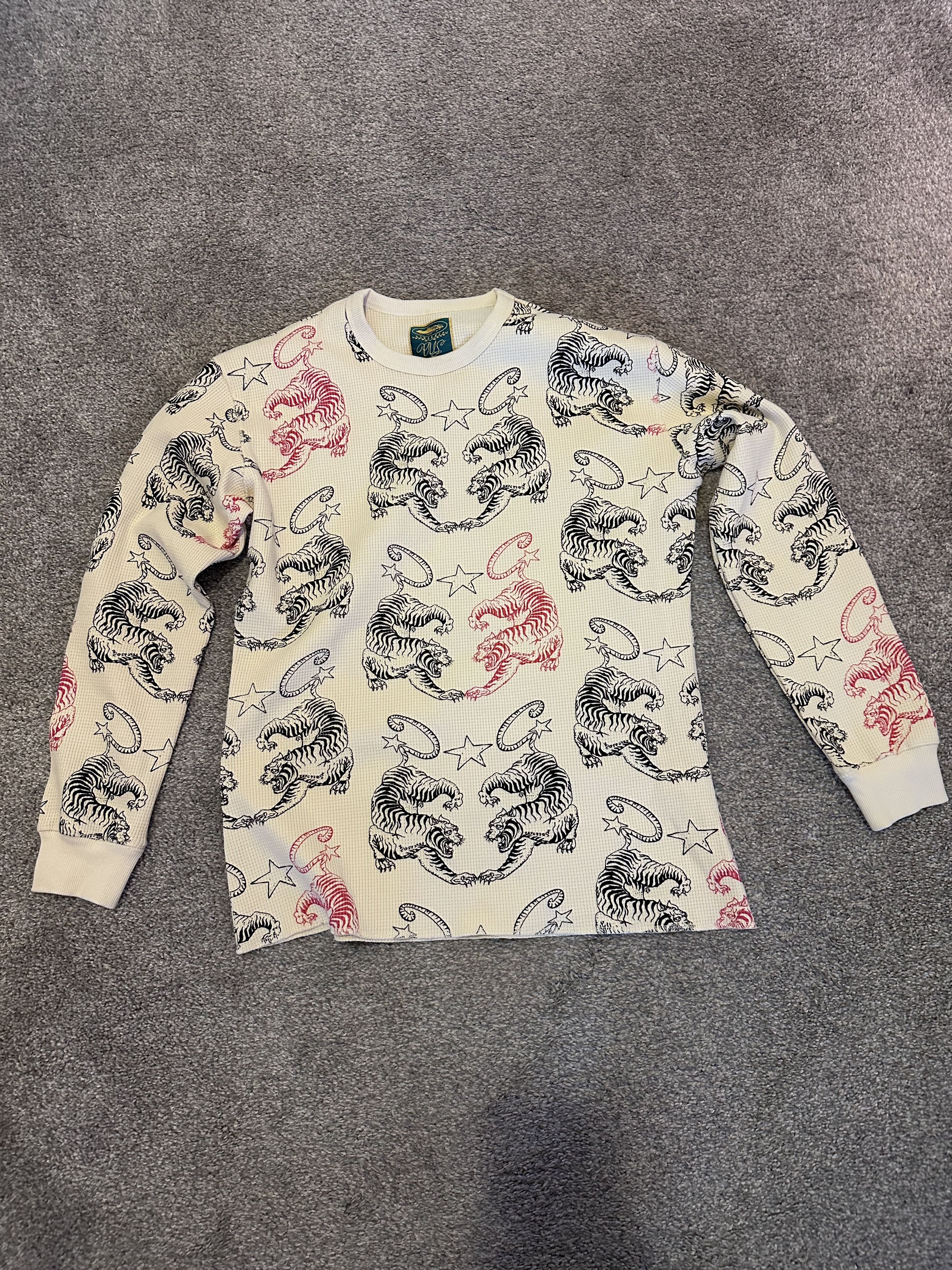 Corteiz Allstarz Raglan L/S Tee White/Black Men's - FW23 - US