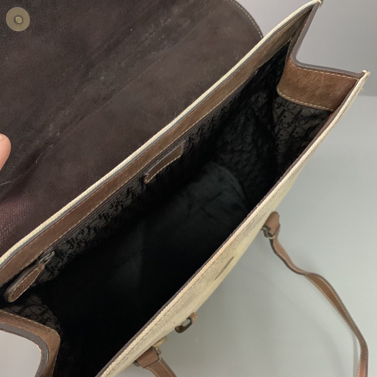 Christian Dior Monsieur Christian Dior Monogram Large Shoulder Bag Size ONE SIZE - 10 Thumbnail