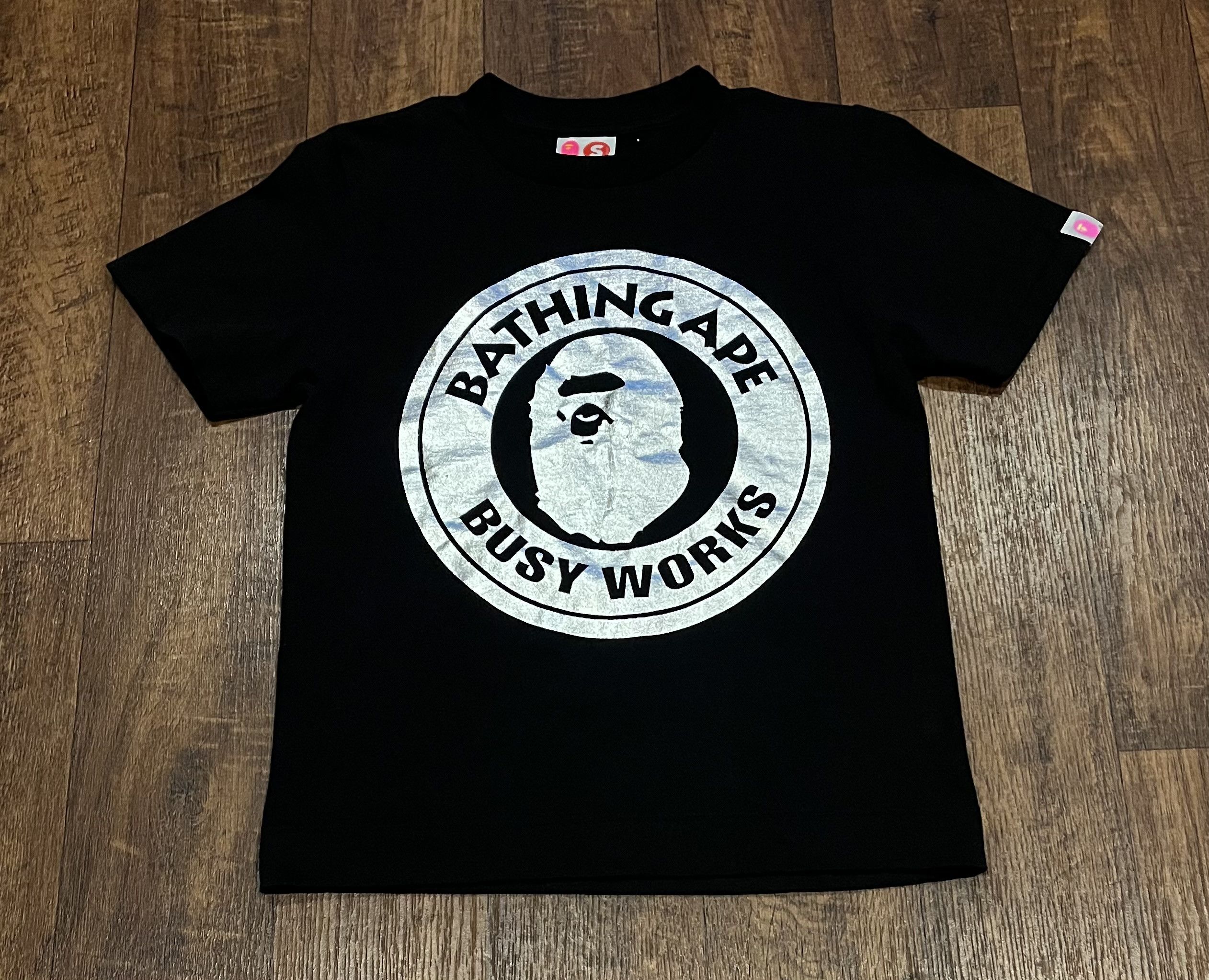 Bape Bape silver logo tee shirt Size XS / US 0-2 / IT 36-38 - 1 Thumbnail
