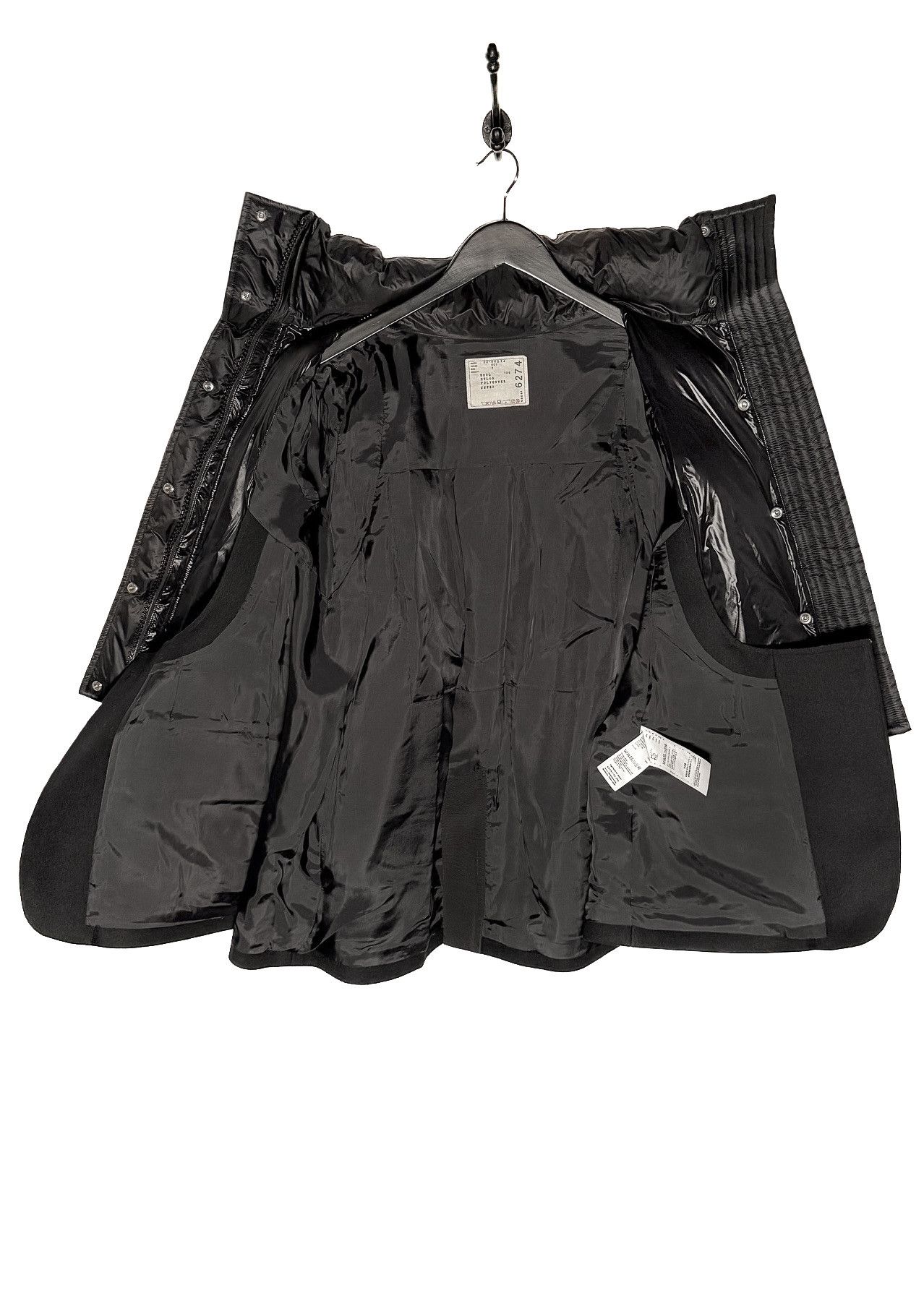 Sacai Sacai Black Wool Nylon Padded Jacket - 2 JP Size M / US 6-8 / IT 42-44 - 5 Thumbnail
