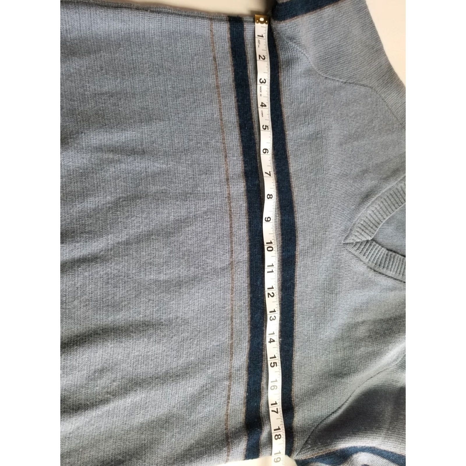 Vintage VINTAGE Original White Ram Blue Striped Crewneck Sweater Mens Medium M Blue 1970s Wool Acrylic Blend Mens Womens Size US M / EU 48-50 / 2 - 5 Thumbnail
