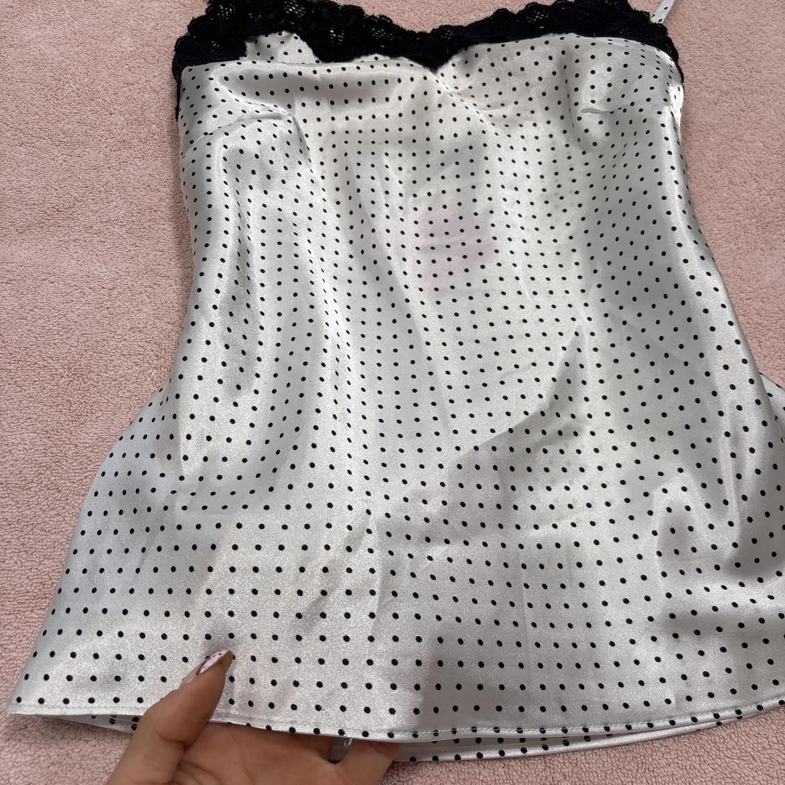 Other y2k polka dot silky lace cami Size M / US 6-8 / IT 42-44 - 2 Thumbnail