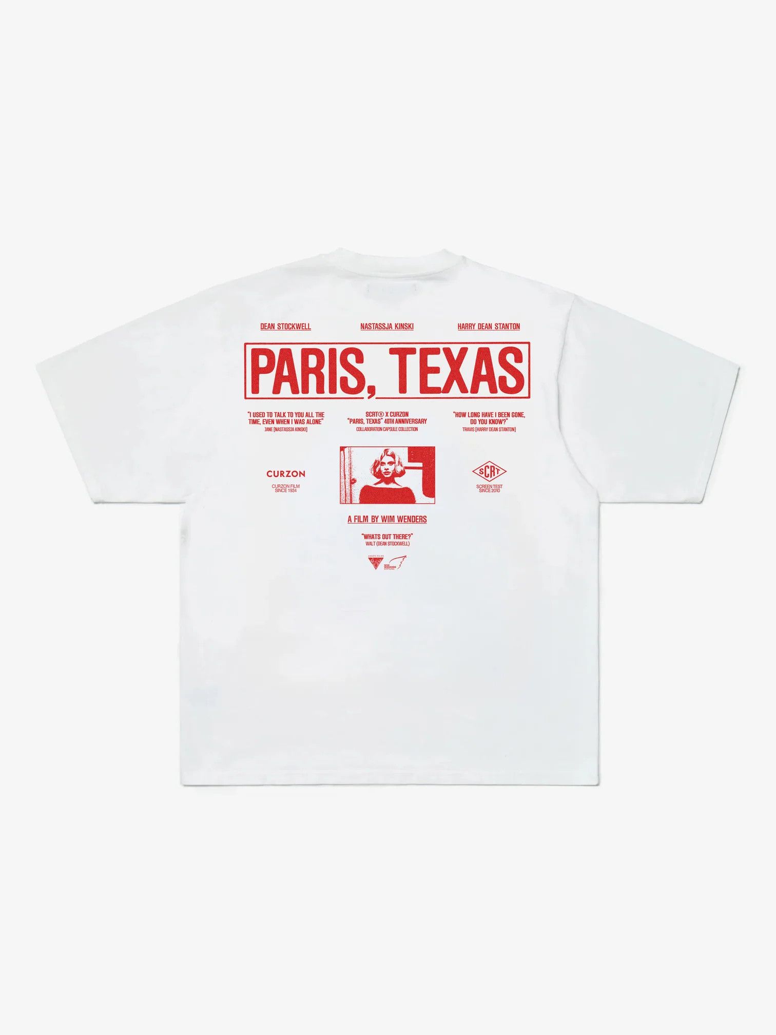 SCRT 💚 SCRT x Wim Wenders Foundation PARIS, TEXAS White Tee NEW Size US S / EU 44-46 / 1 - 5 Thumbnail
