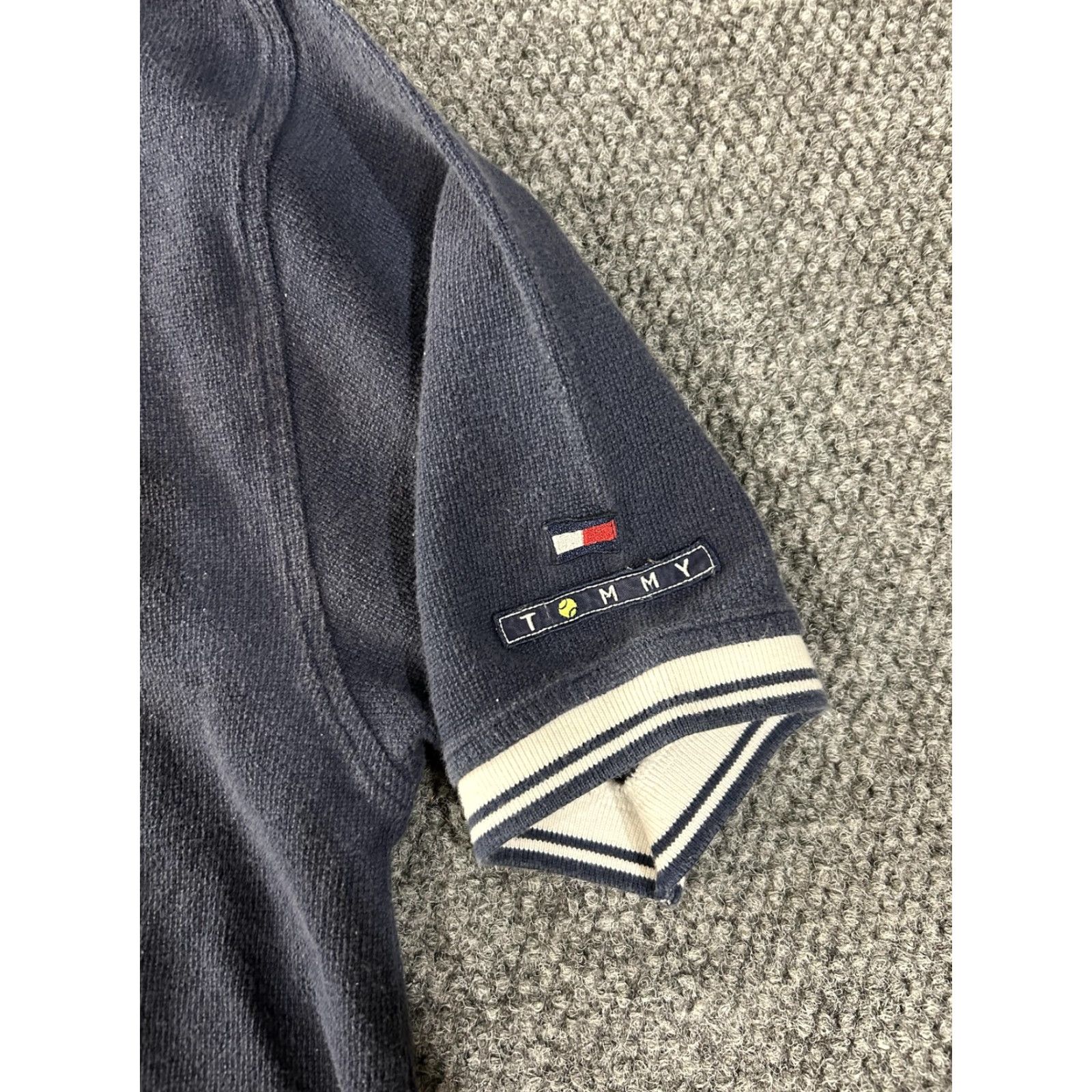 Tommy Hilfiger Tommy Hilfiger Tennis Polo Shirt Mens L Navy 1/4 Zip Cotton Golf/Tennis Style Shirt Mens Size US L / EU 52-54 / 3 - 7 Thumbnail