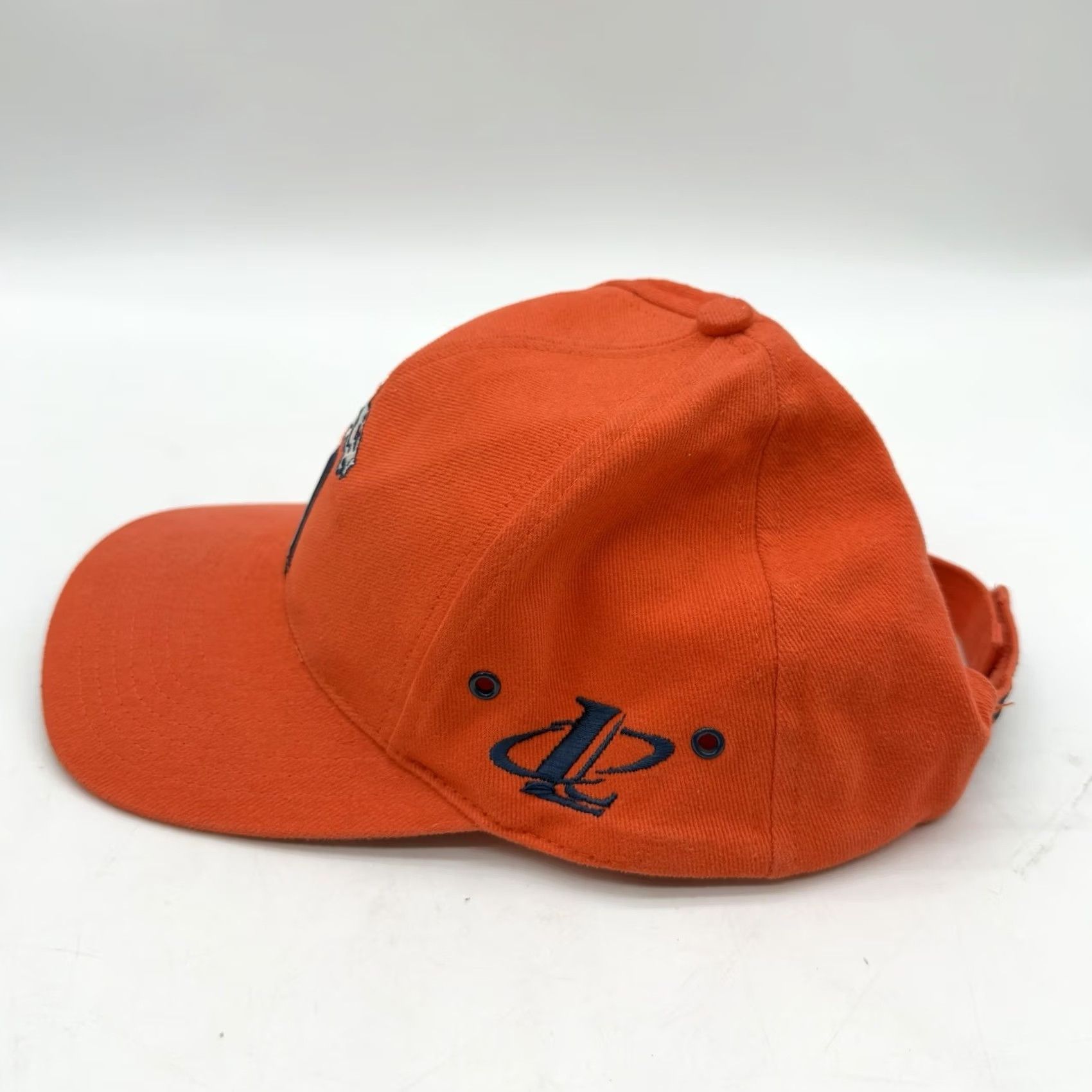 Logo Athletic VINTAGE Denver Broncos Strapback NFL Logo Athletics Cap Hat Orange John Elway Unisex Adults Adjustable Cotton Blend Baseball Cap Mens Size ONE SIZE - 5 Thumbnail