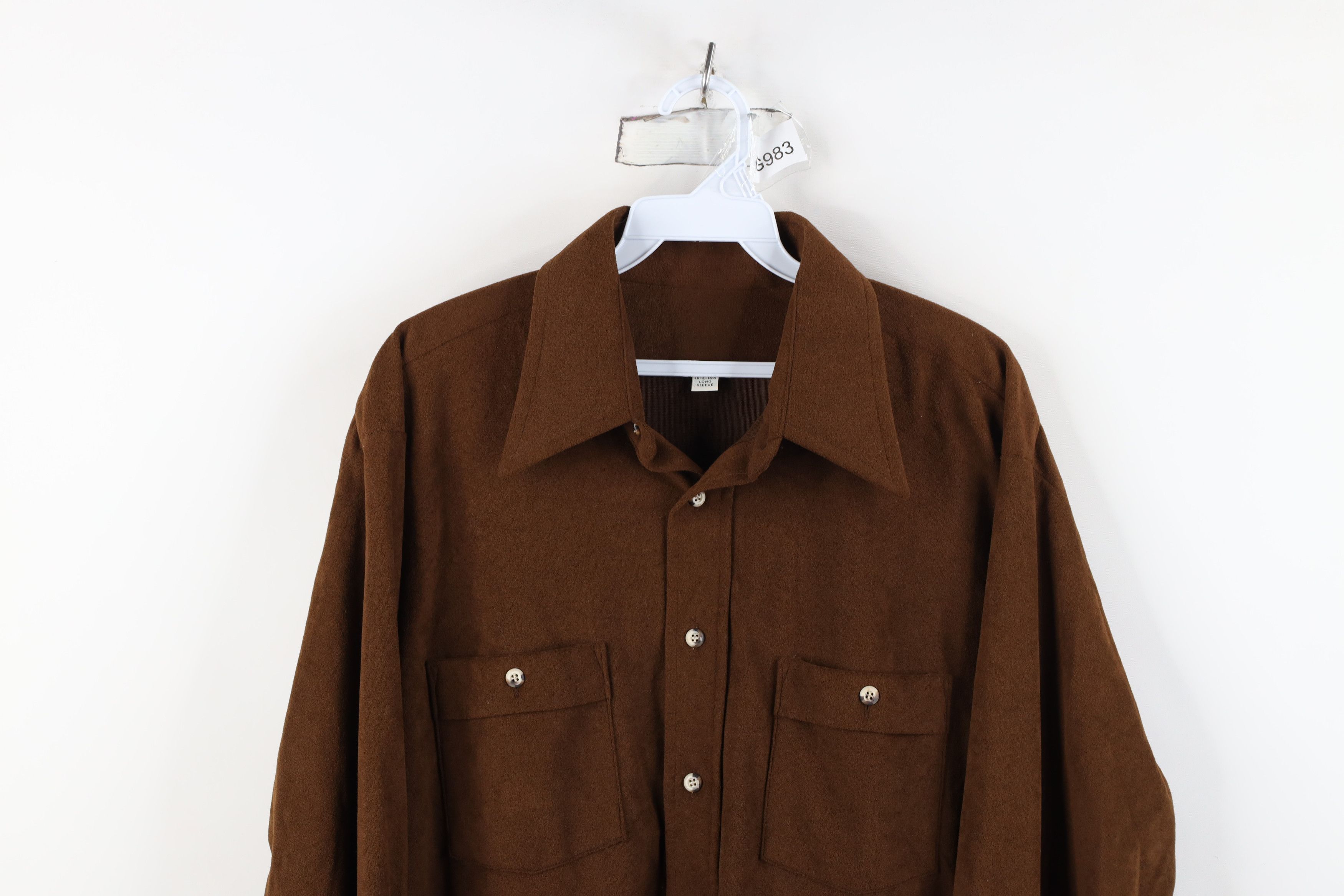 Vintage Vintage 60s 70s Streetwear Cloth Collared Button Shirt USA Size US L / EU 52-54 / 3 - 2 Thumbnail