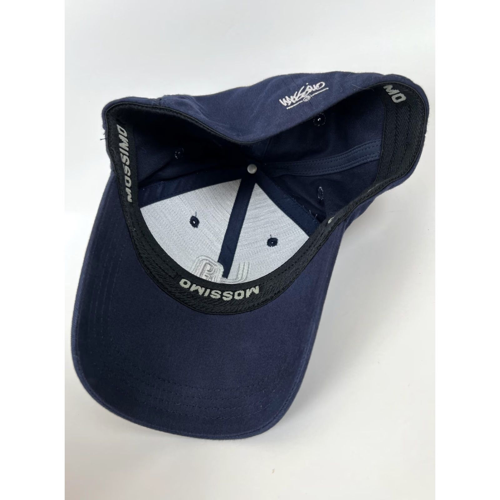 Mossimo VINTAGE Mossimo LA Hat Cap Fitted Mens One Size Navy Blue Y2K 03 Size ONE SIZE - 7 Thumbnail