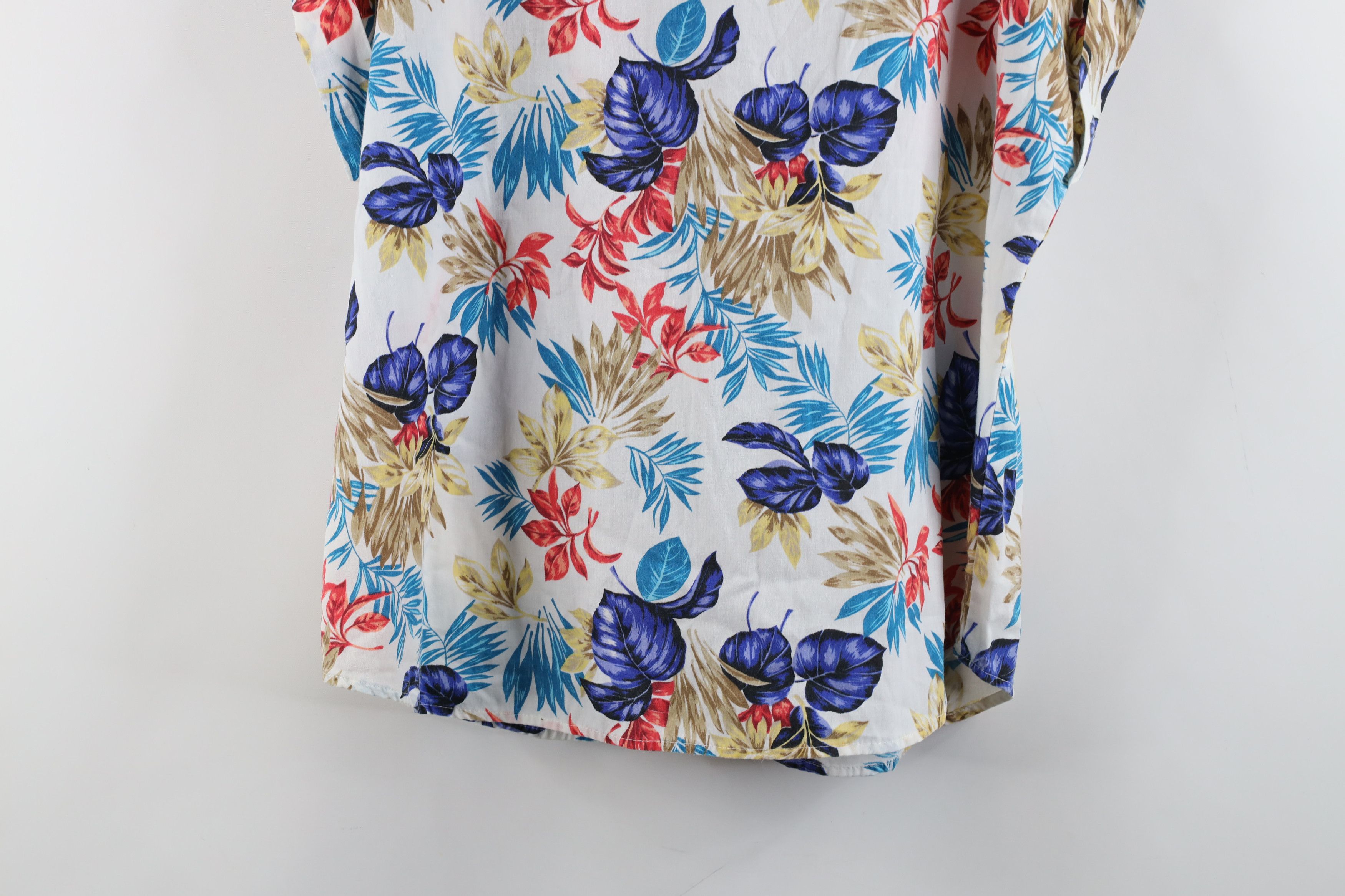 Vintage Vintage 80s 90s Streetwear Cuffed Hawaiian Button Shirt USA Size XL / US 12-14 / IT 48-50 - 9 Thumbnail