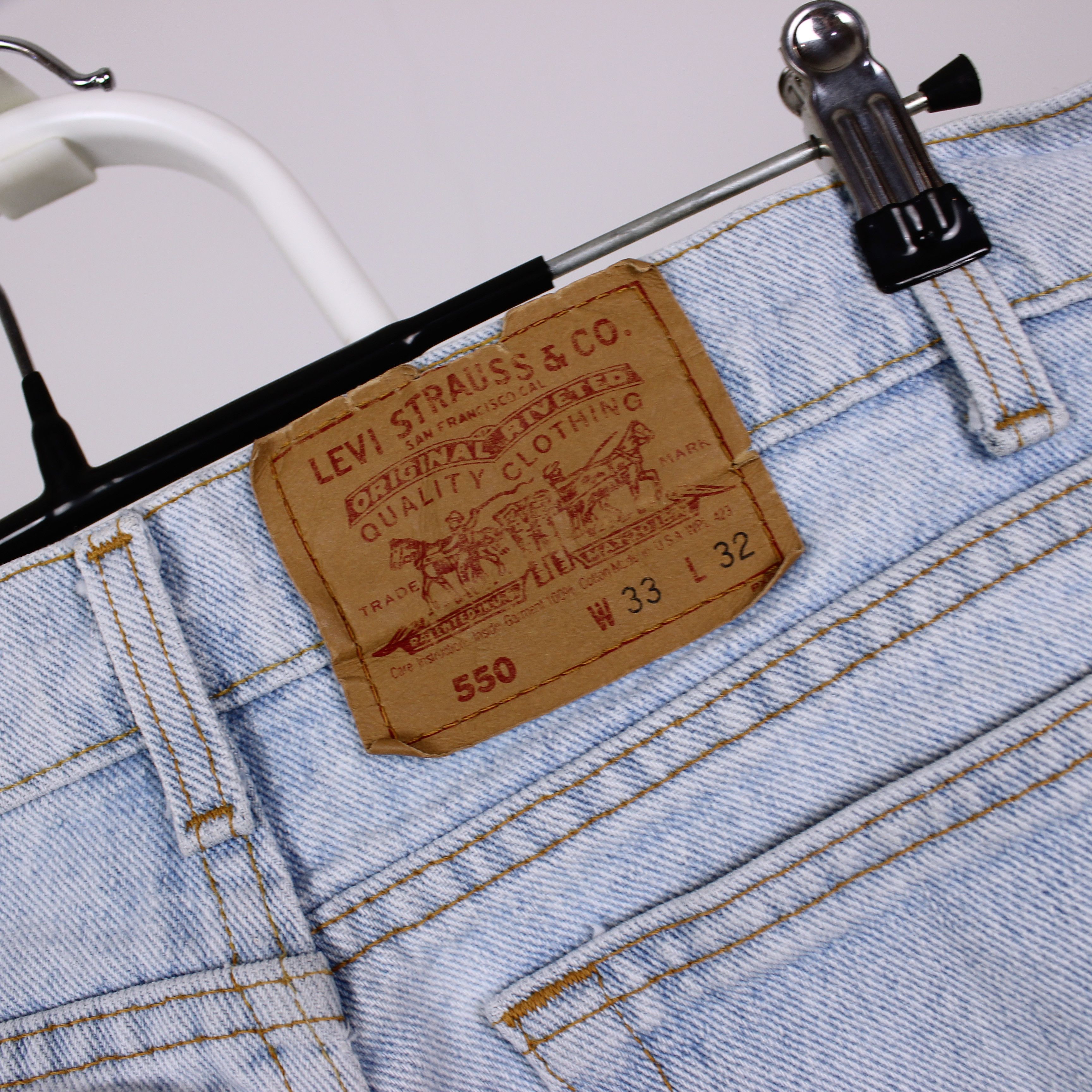 Levi's Levis 550 denim jeans W33 L32 blue rare Size US 33 - 5 Thumbnail