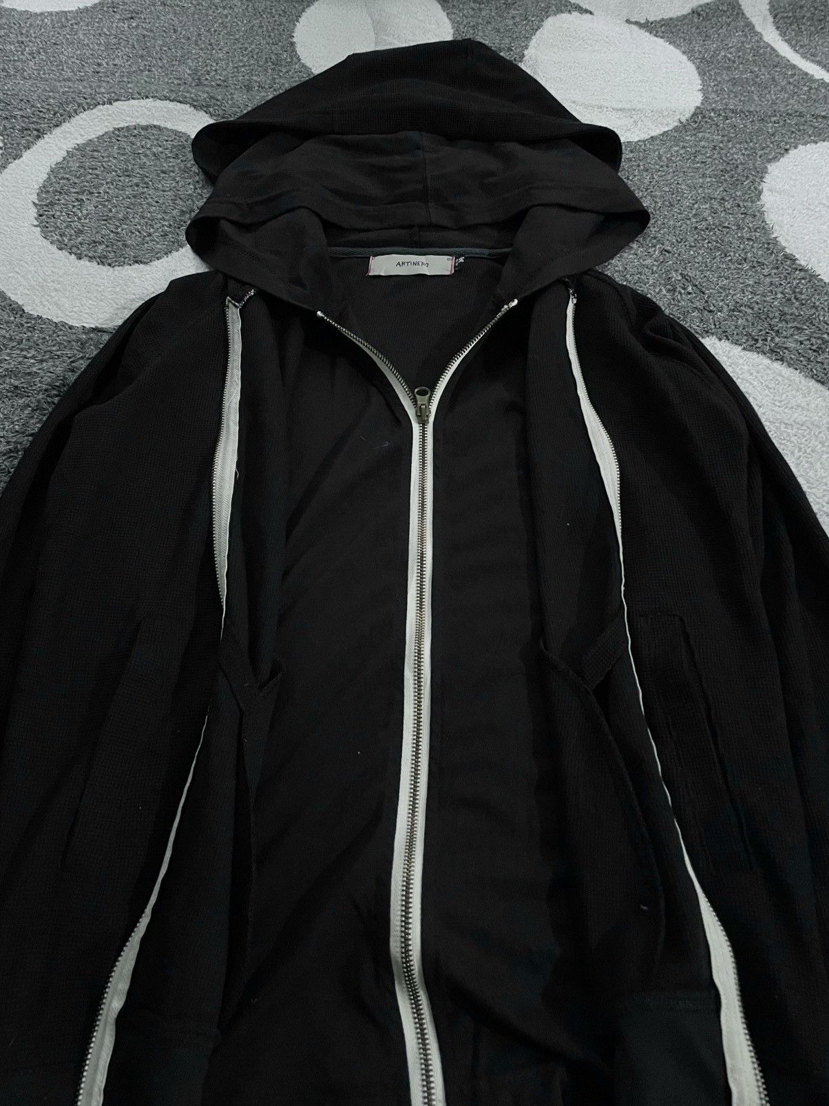 Japanese Brand JAPANESE DOUBLE LAYER ARTINERO ZIP HOODIE Size US M / EU 48-50 / 2 - 3 Thumbnail