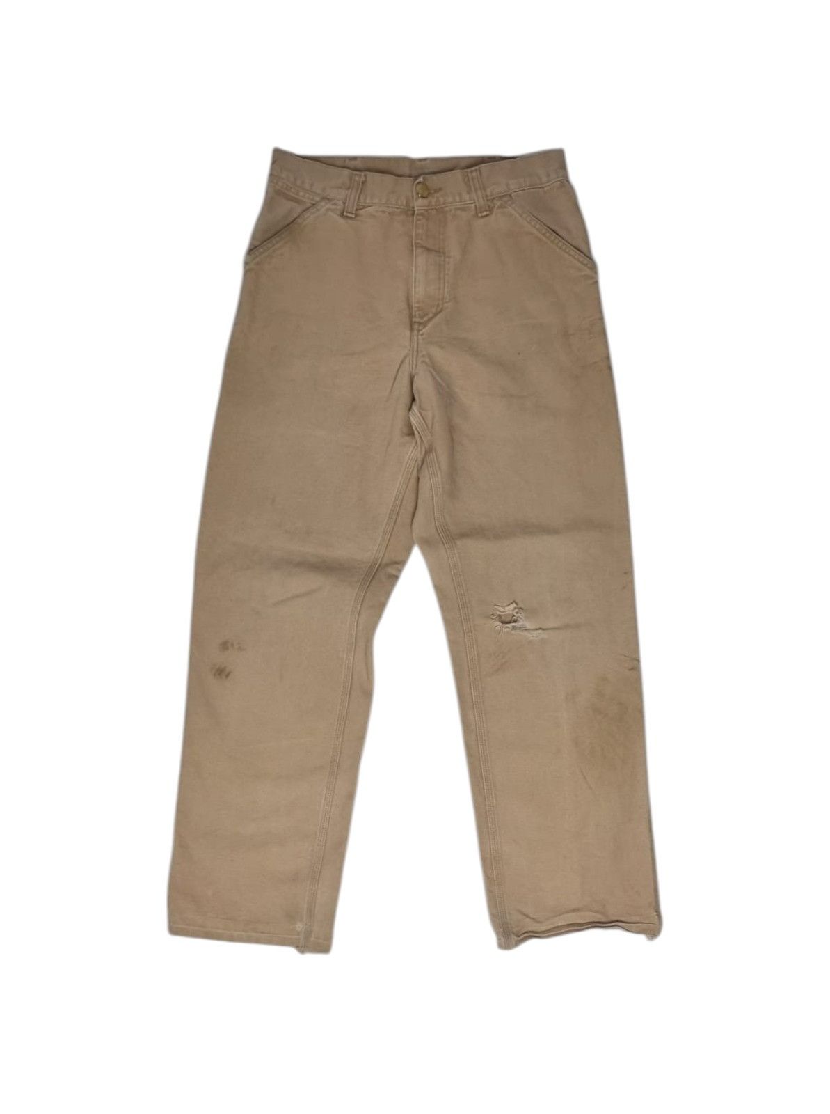 Carhartt × Vintage Carhartt single knee pant beige 29x32 S mens womens Size US 30 / EU 46 - 9 Thumbnail