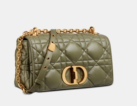 Dior o1w1db11024 Size: OS / Medium Caro Bag in Cedar Green Size ONE SIZE - 1 Thumbnail