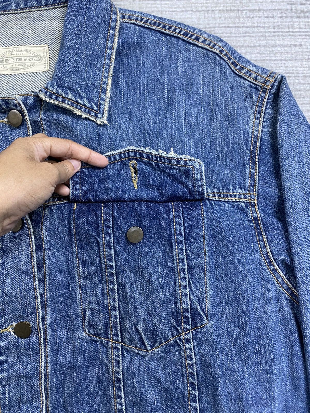 GOA 🔥🔥 GOA Company Ripped Style Rare Denim Jacket Size US M / EU 48-50 / 2 - 8 Thumbnail