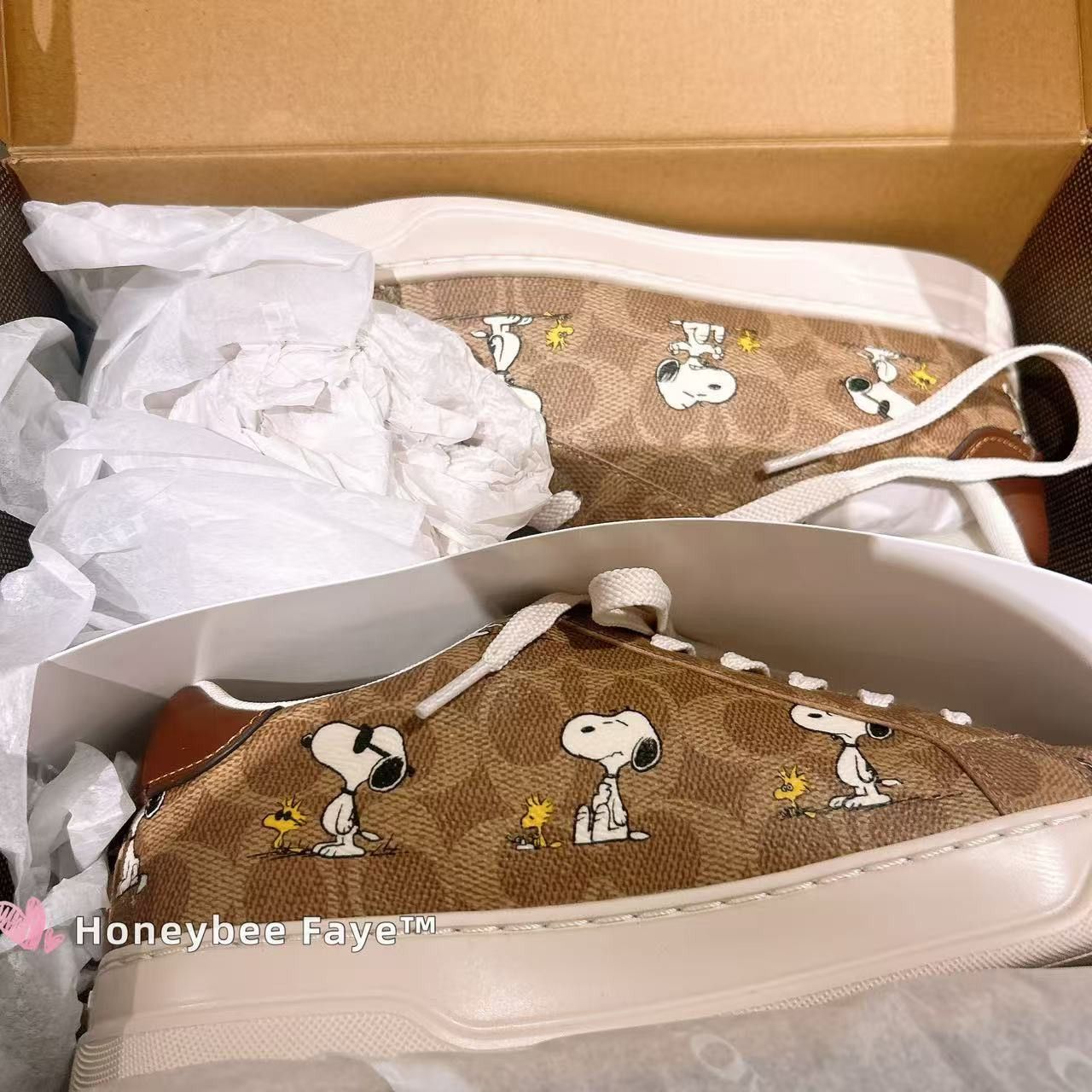 Coach Peanuts High Line Sneaker In Signature Canvas With Snoopy Size US 8.5 / IT 38.5 - 5 Thumbnail