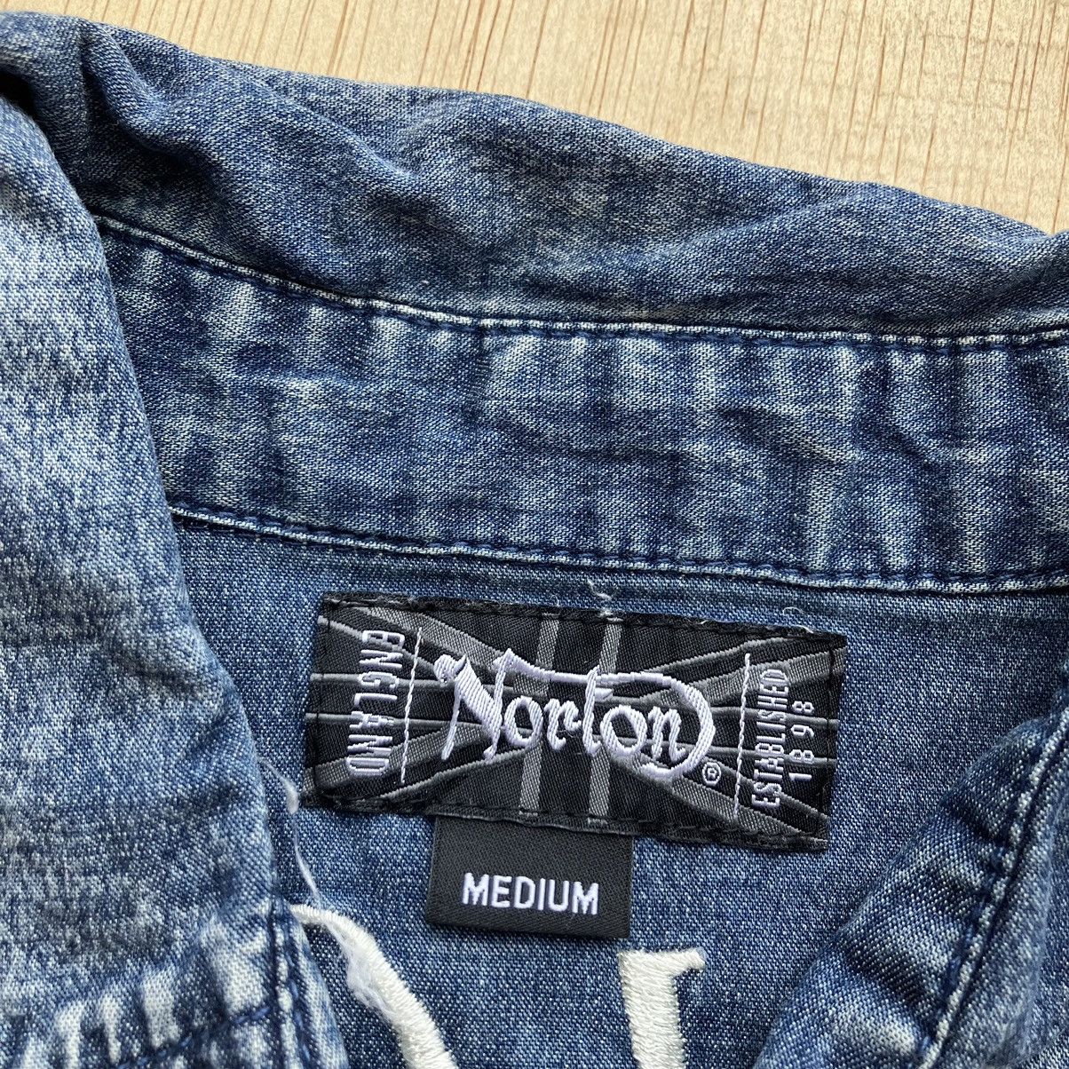 Harley Davidson × Norton × Vanson Leathers NORTON GOOD OLDIES CREATED A LEGEND SHORT SLEEVE Size M / US 6-8 / IT 42-44 - 3 Thumbnail