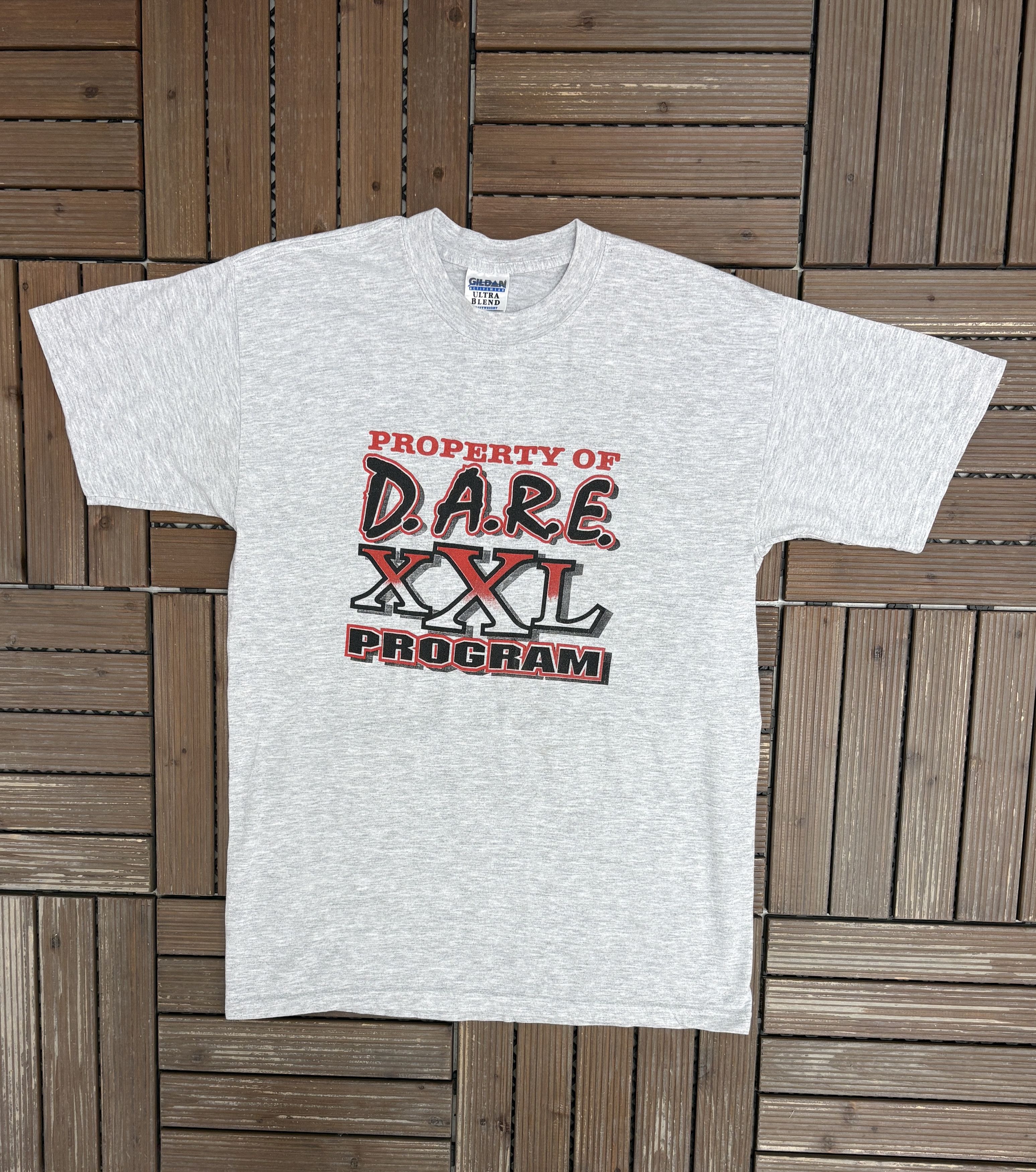 Vintage Property of D.A.R.E. Program Vintage Grey T-Shirt Tee Size US L / EU 52-54 / 3 - 1 Thumbnail