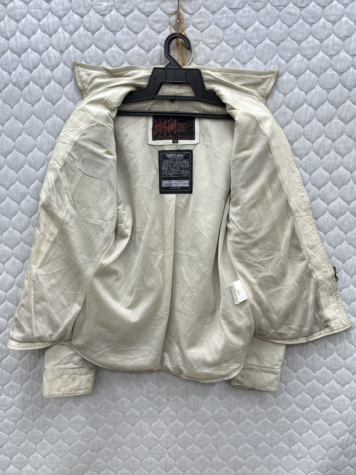 Japanese Brand 🔥🔥🔥ARCHIVE OUTLAW YOKYO JAPAN LEATHER JACKET Size S / US 4 / IT 40 - 4 Thumbnail
