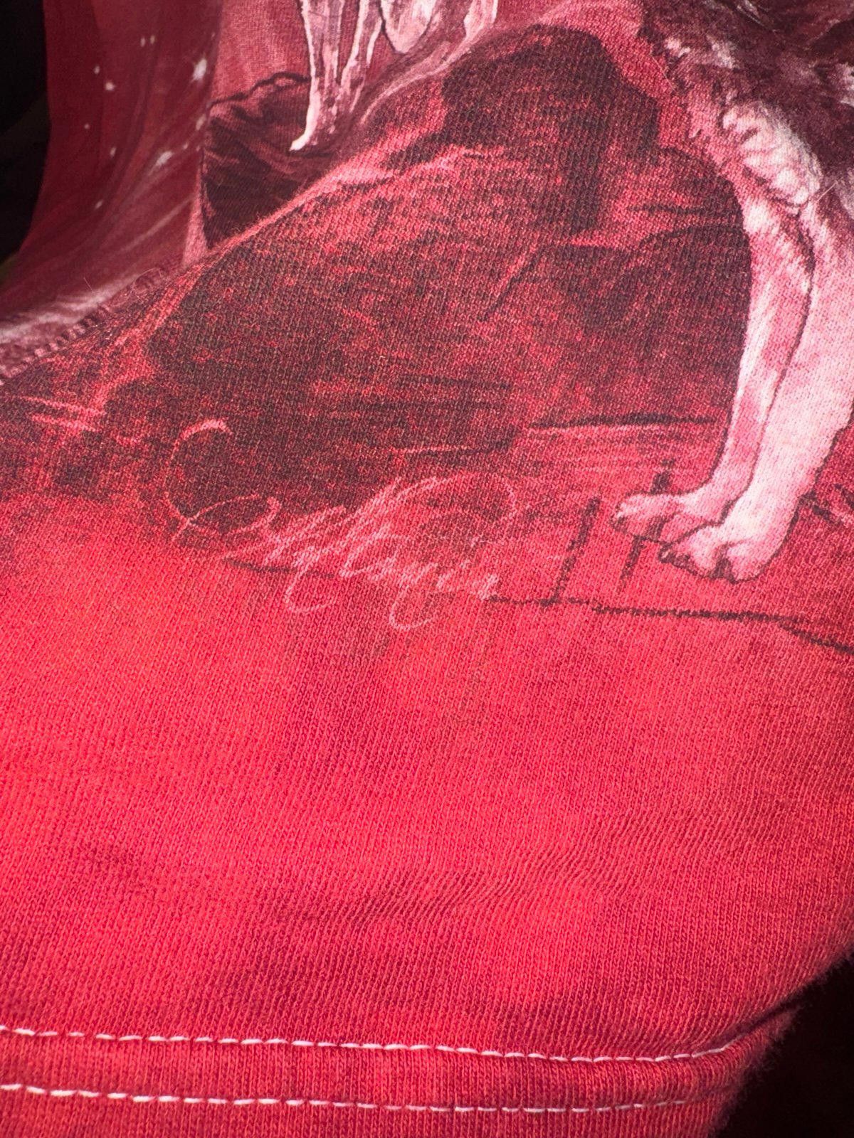 The Mountain The Mountain Red Tie Dye Four Wolves Shirt Size L Rare Y2K Size US L / EU 52-54 / 3 - 4 Thumbnail