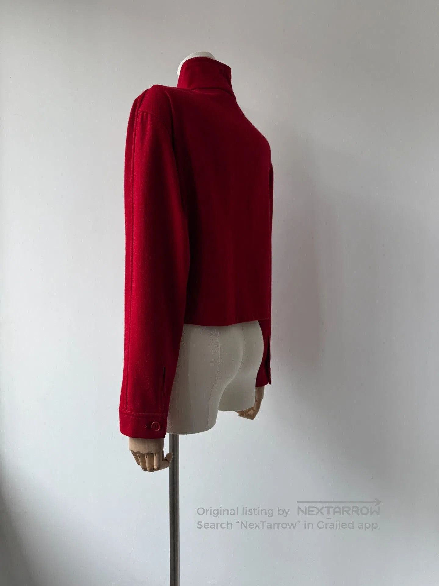 Y's Yohji Yamamoto Y's Red Wool Jacket. Size M / US 6-8 / IT 42-44 - 4 Thumbnail