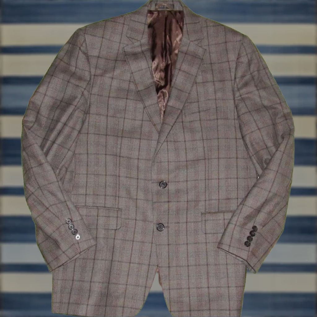 Ralph Lauren Polo RALPH LAUREN Blazer Polo RALPH LAUREN Blazer Wool Blend 42L Grey Blue Brown Plaid Wool Blend Blazer Sport Coat Jacket 42L Mens Size US XL / EU 56 / 4 - 1 Thumbnail