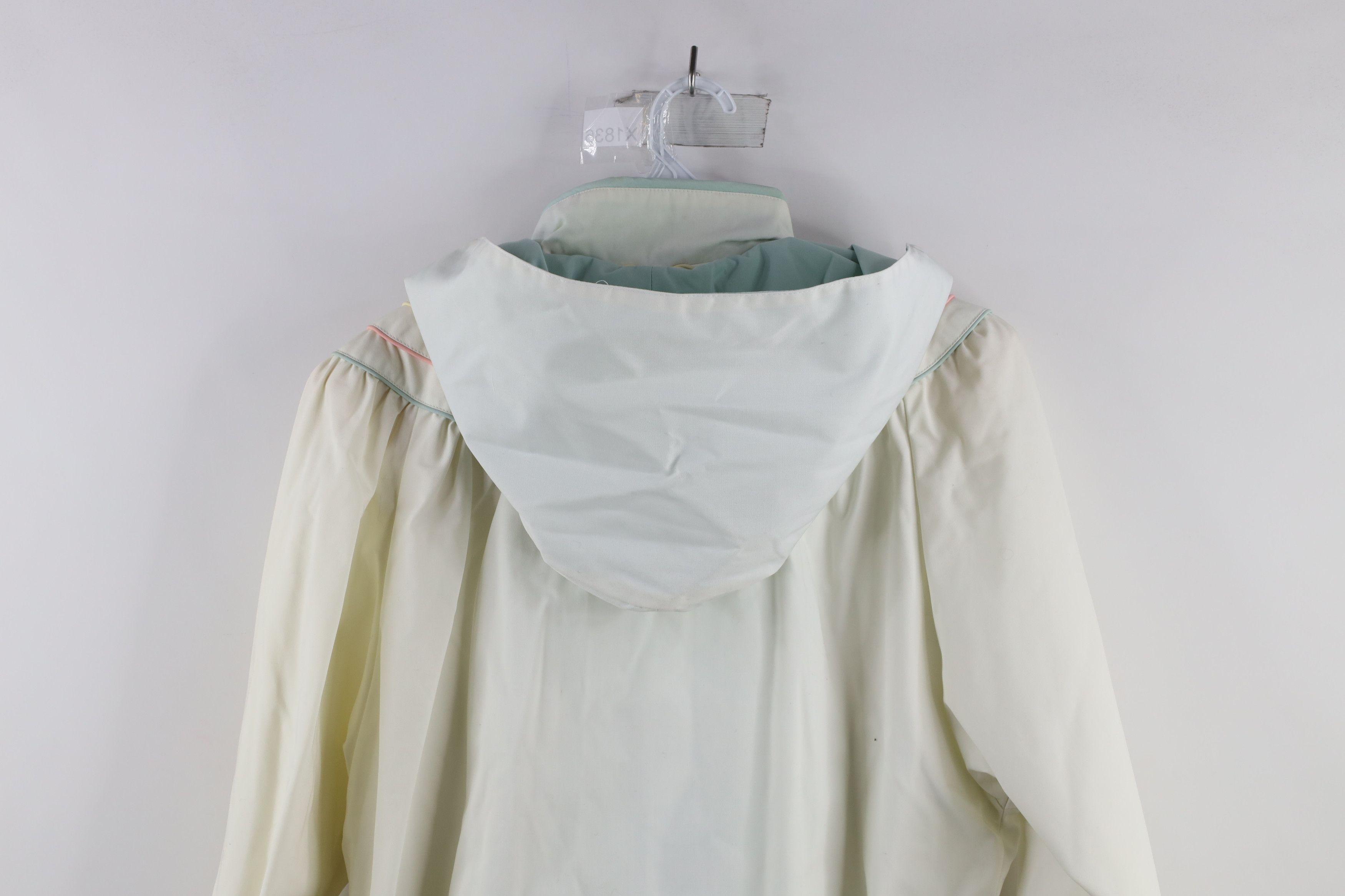 Vintage Deadstock Vintage 90s Streetwear Pastel Hooded Jacket Coat Size L / US 10 / IT 46 - 17 Thumbnail