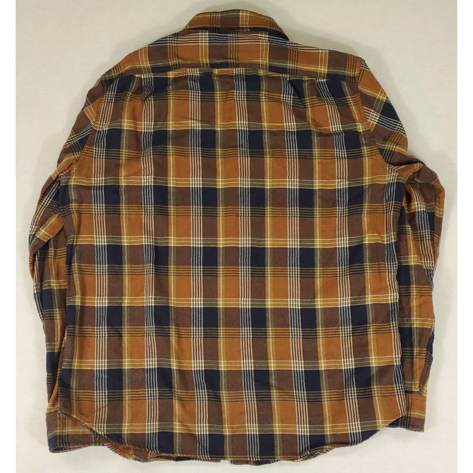 Wallace & Barnes Wallace & Barnes Plaid Flannel Button Up Shirt Blue Brown L Mens Long Sleeve Multicolor Button-Up Shirt Size US L / EU 52-54 / 3 - 3 Thumbnail