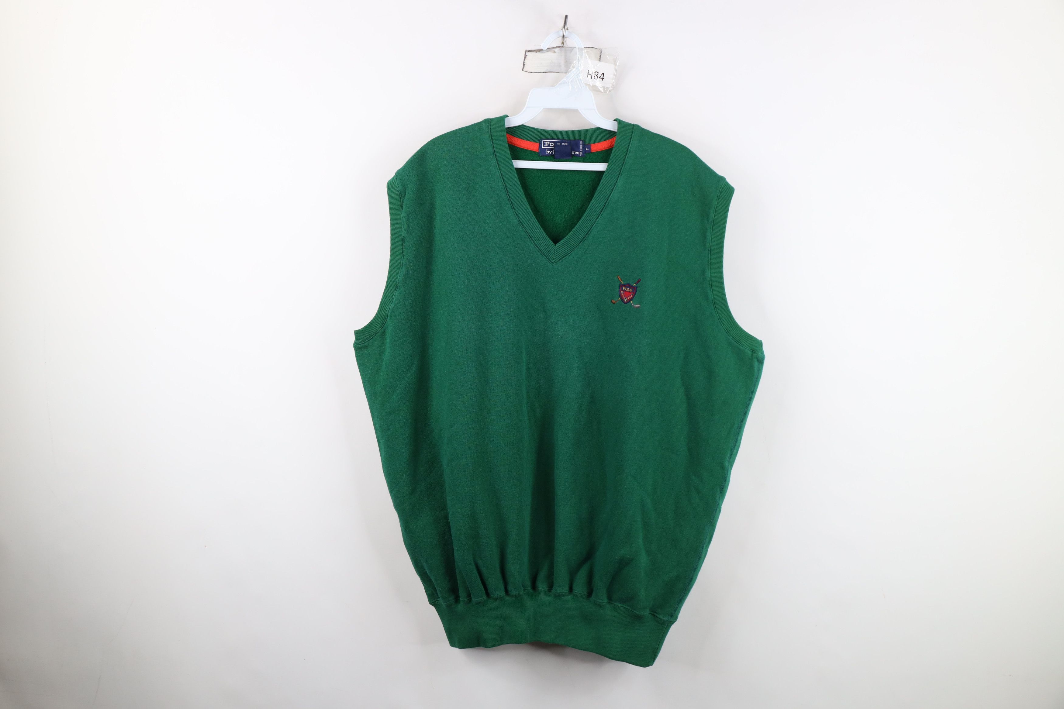 Ralph Lauren Vintage 90s Polo Golf Ralph Lauren V-Neck Sweatshirt Vest Size US L / EU 52-54 / 3 - 1 Thumbnail