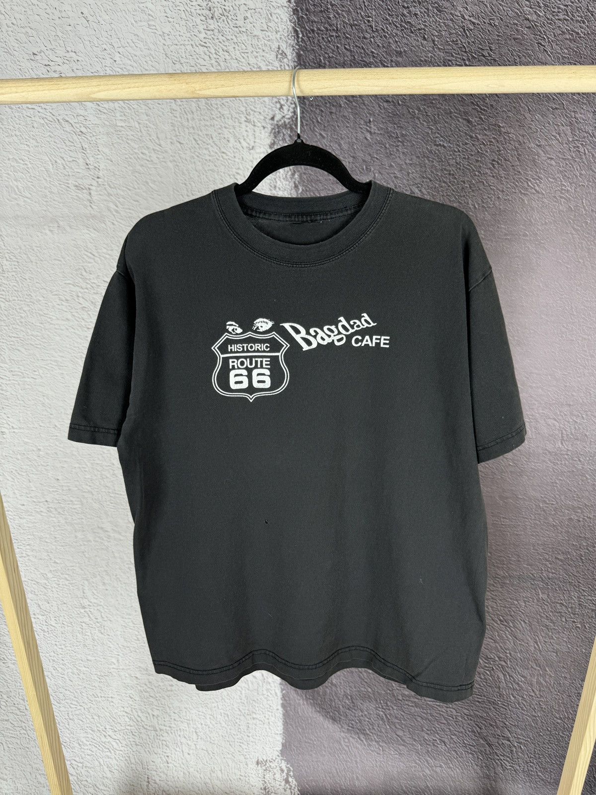 Route 66 Vintage 90s US Route 66 Bagdad Cafe The Mother Road tee y2k Size US L / EU 52-54 / 3 - 2 Thumbnail