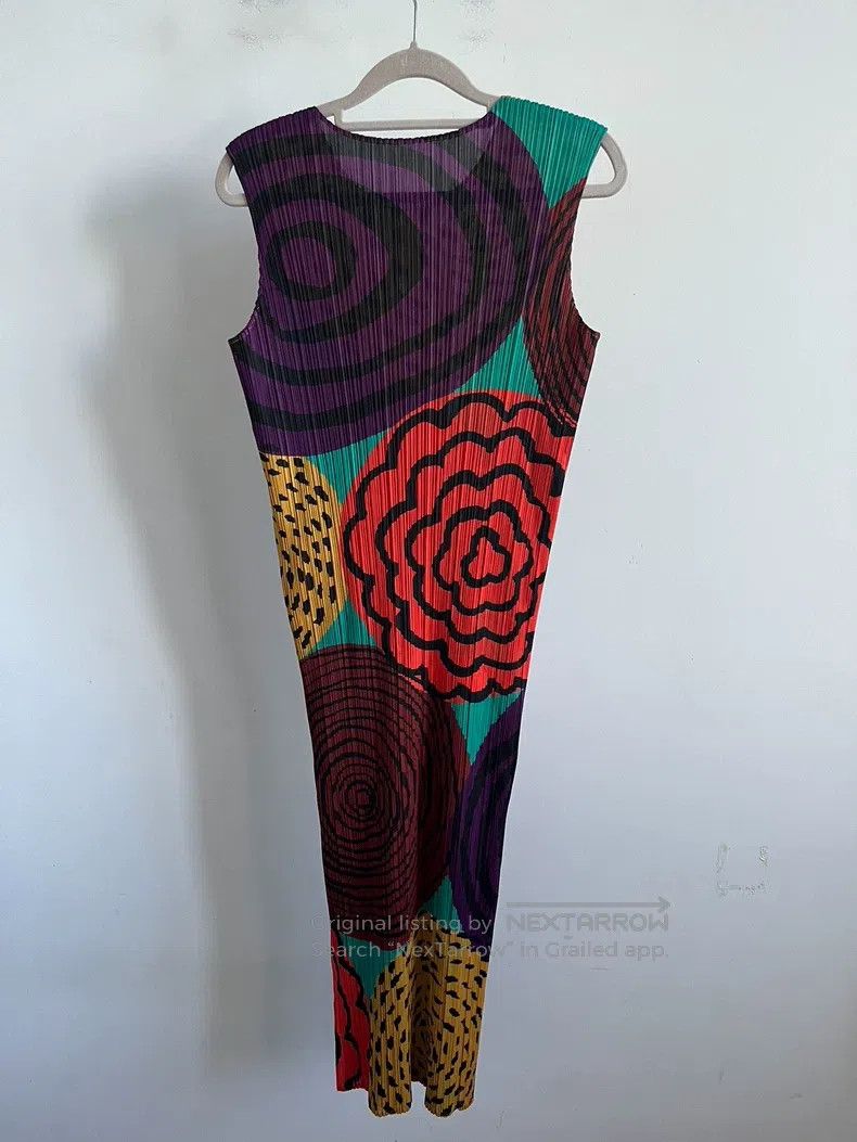 Issey Miyake Issey Miyake Color Block Dress Size L / US 10 / IT 46 - 2 Thumbnail