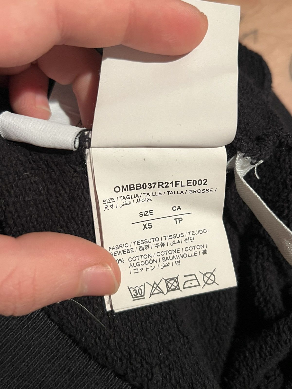 Off-White OFF-WHITE Caravaggio Diag Sleeve Hoodie Size US XS / EU 42 / 0 - 7 Thumbnail