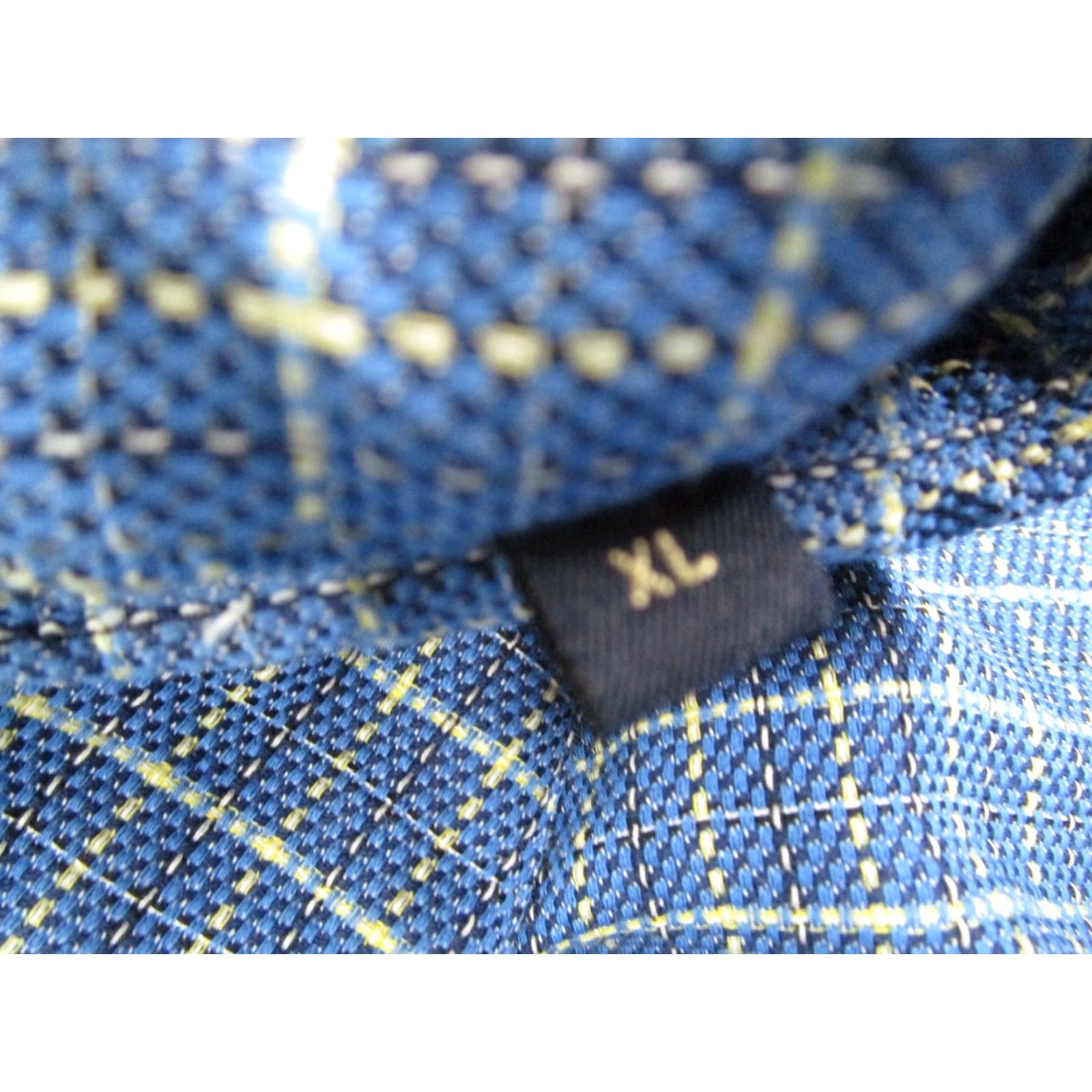 Nordstrom VINTAGE Gitman Bros Shirt Mens XL Blue Button-Up Cotton Long Sleeve Check 1950s-Current Mens Size US XL / EU 56 / 4 - 4 Thumbnail