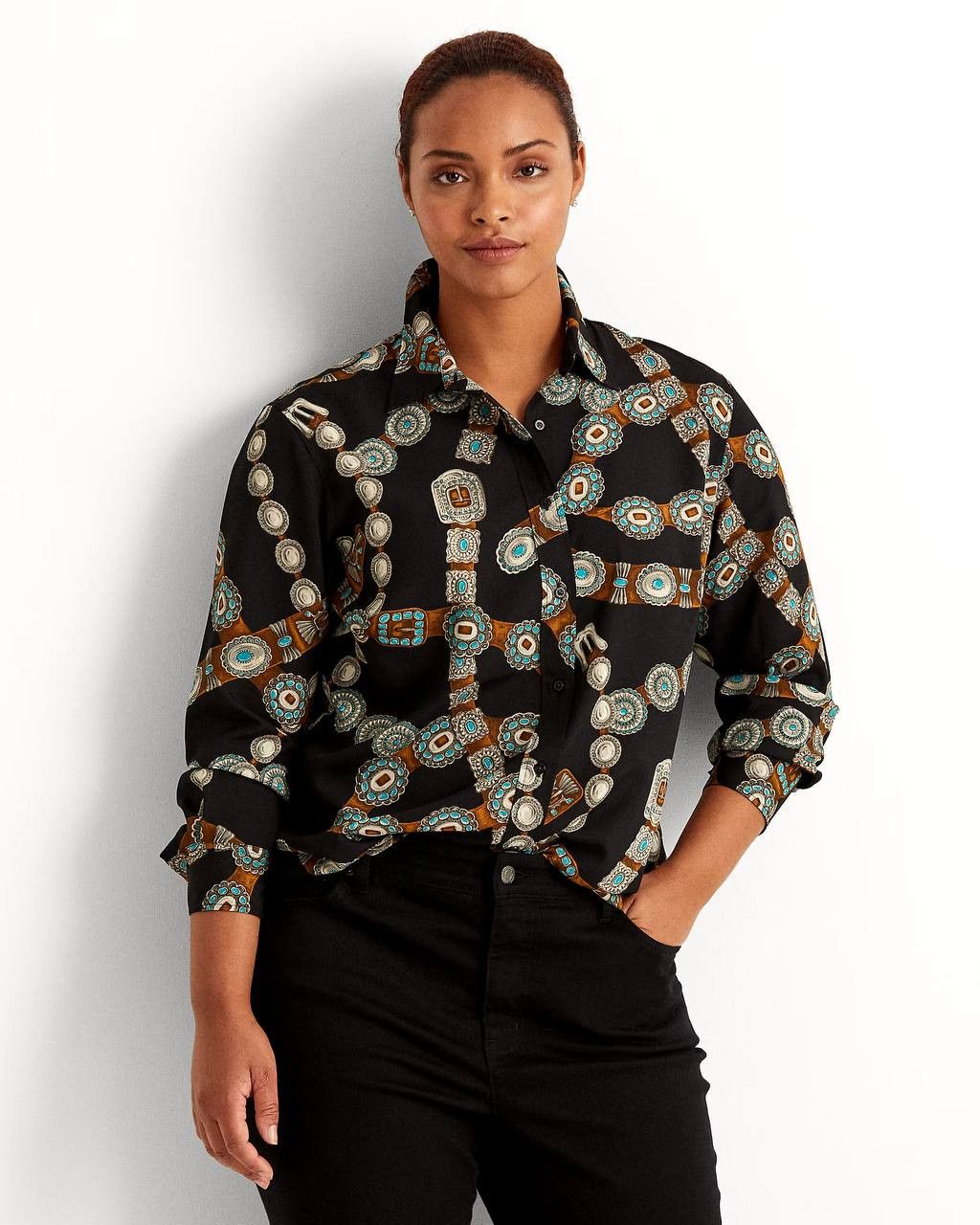 Polo Ralph Lauren Polo Ralph Lauren Full Belt-Printed Shirt Button Up Size S Size S / US 4 / IT 40 - 7 Thumbnail