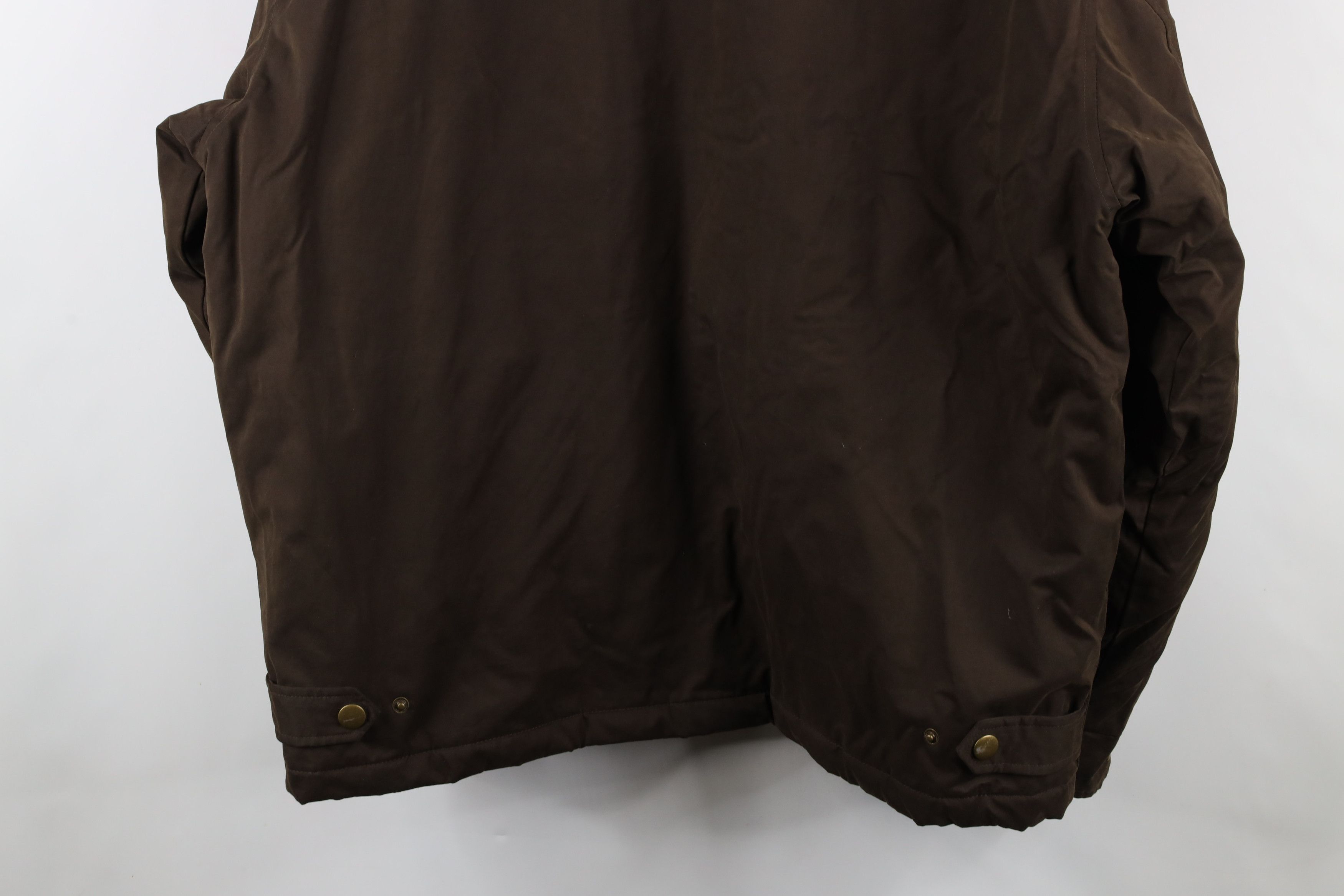 Vintage Vintage 90s Streetwear Lined Full Zip Collared Jacket Brown Size US XL / EU 56 / 4 - 16 Thumbnail