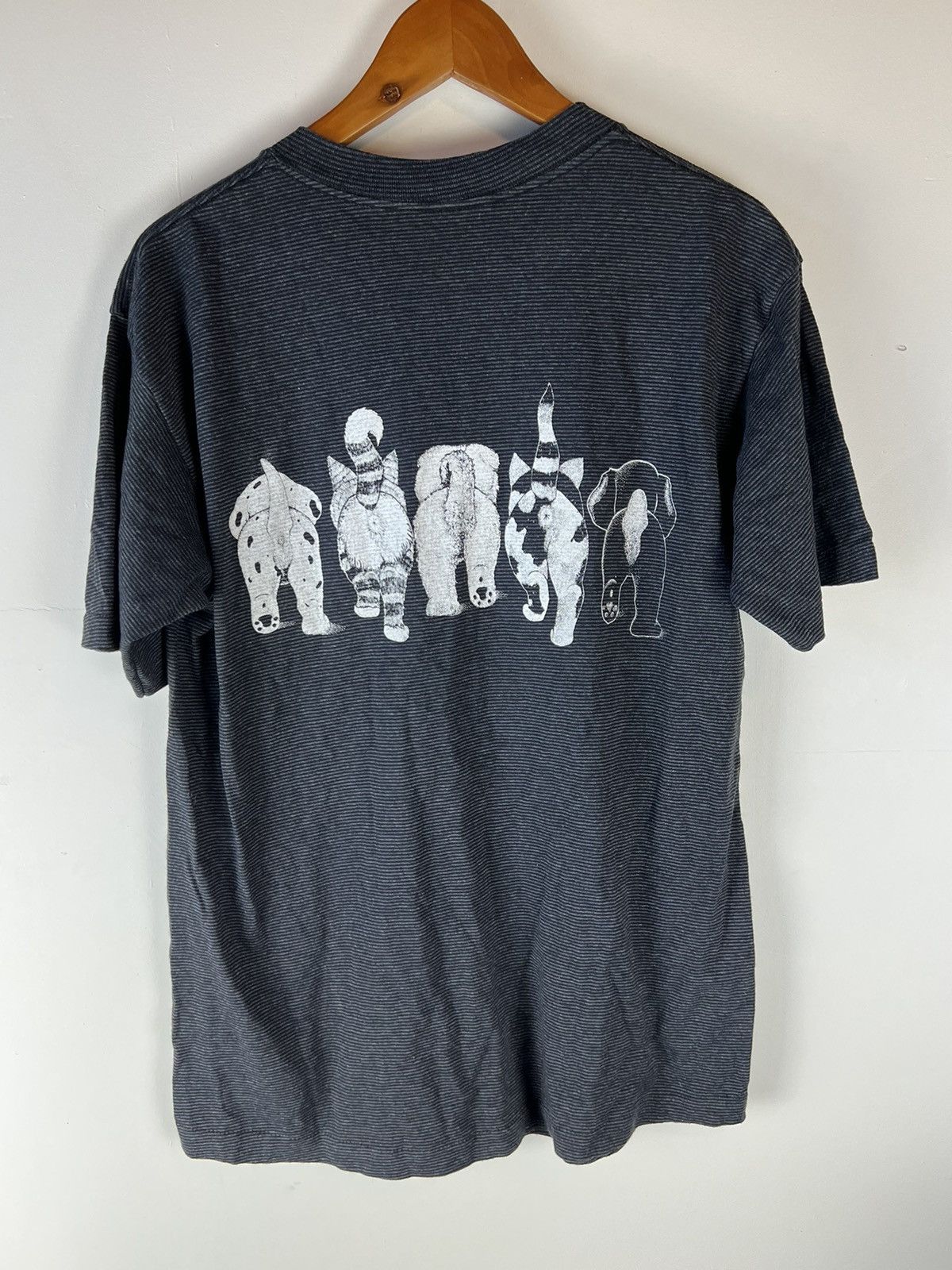 Vintage Vintage Funny Cat & Dog humor Tee Size US M / EU 48-50 / 2 - 2 Thumbnail