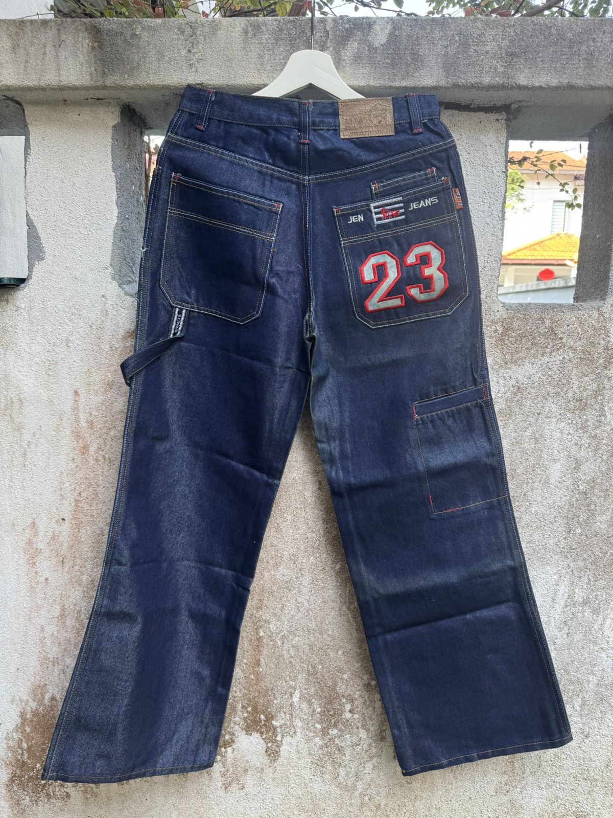 If Six Was Nine × Tornado Mart Vintage 90s Flare HIP HOP BAGGY 23 LI LAI JEN JEANS BOSS01 Size US 34 / EU 50 - 1 Thumbnail