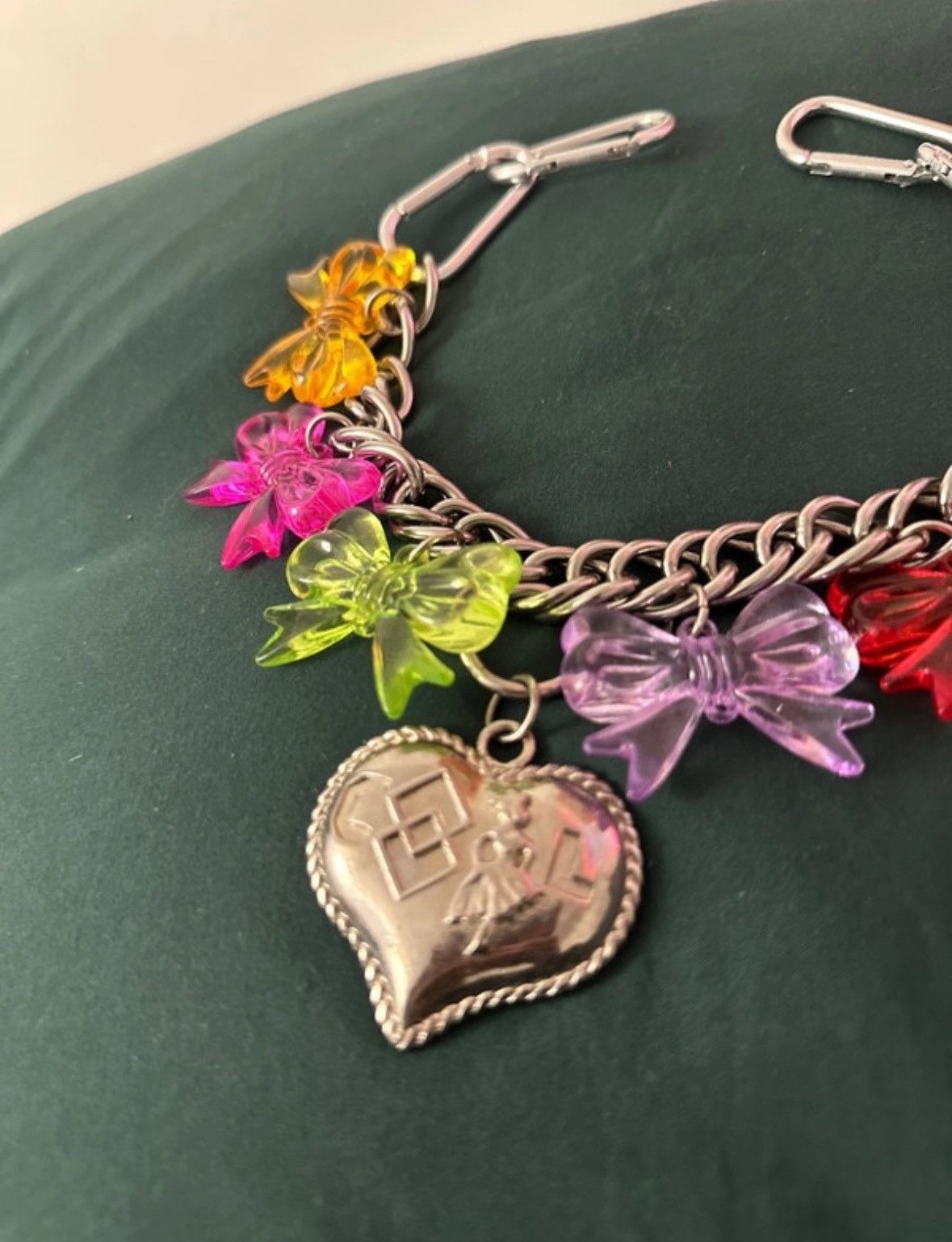 Chopova Lowena Carabiner funky acrylic bow necklace Size ONE SIZE - 3 Thumbnail