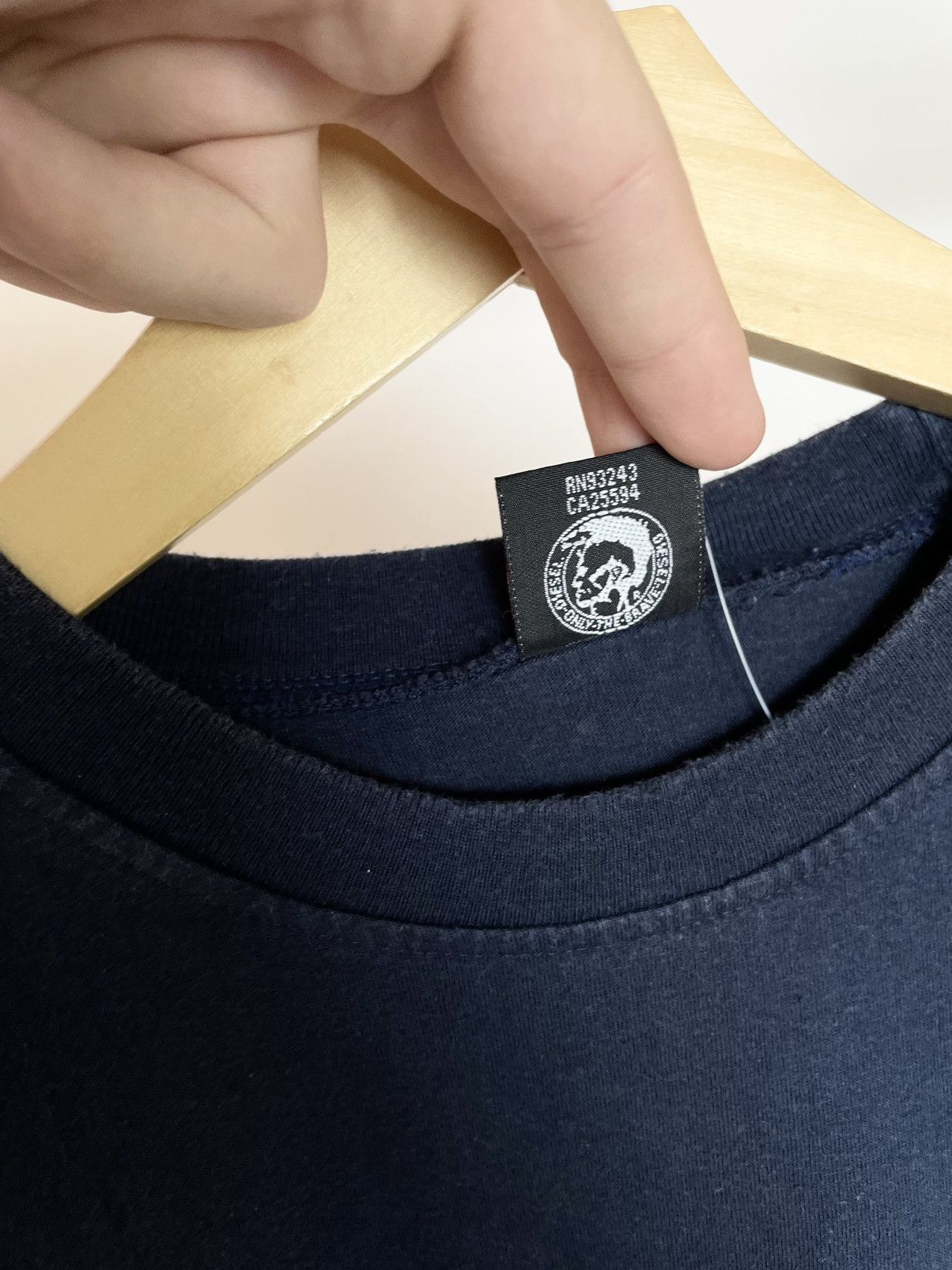 Diesel DIESEL 🥶 Vintage D logo dark blue punk tee t shirt Size US L / EU 52-54 / 3 - 6 Thumbnail