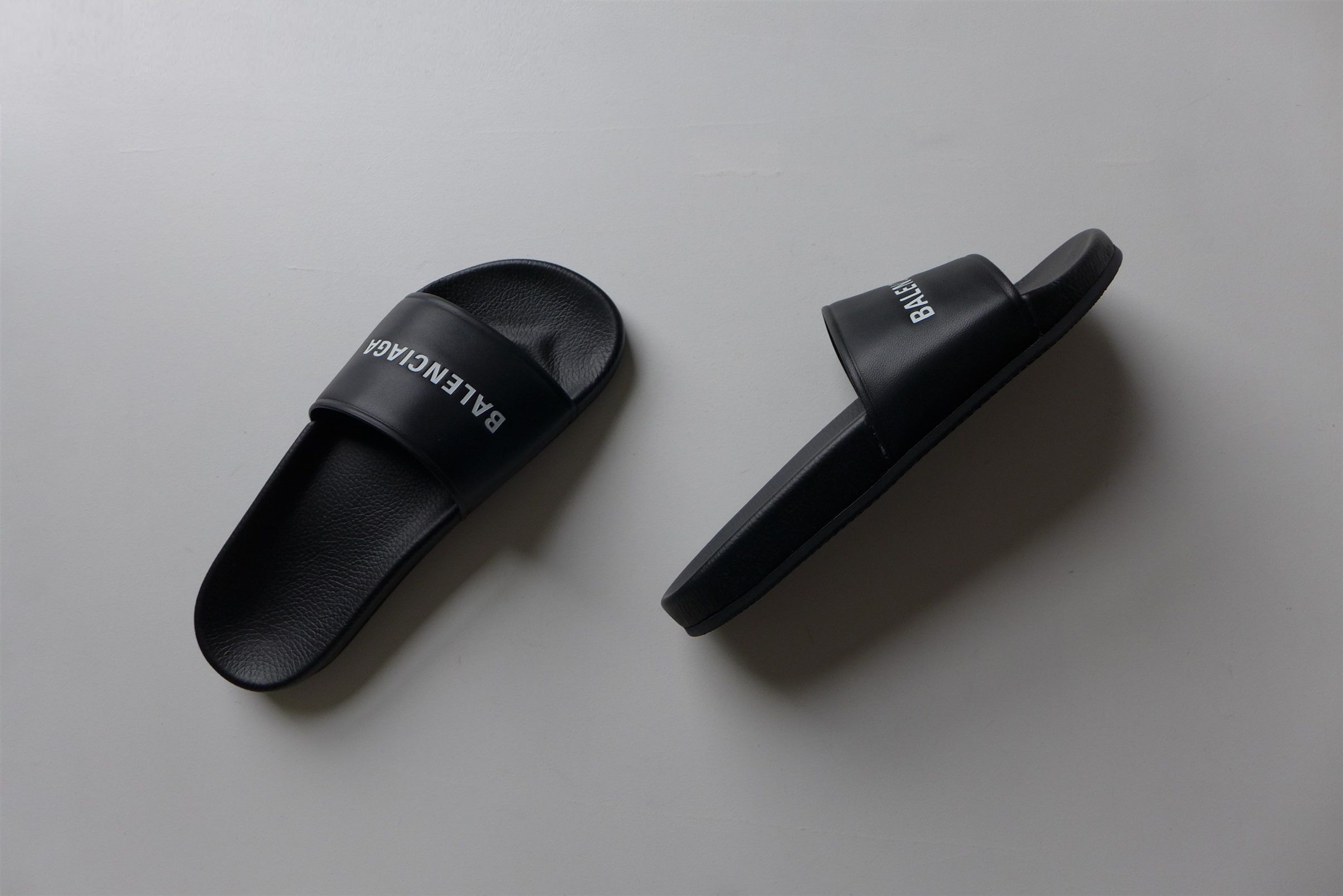 Balenciaga Balenciaga Black Logo Slides Sandals Size US 8 / EU 41 - 4 Thumbnail