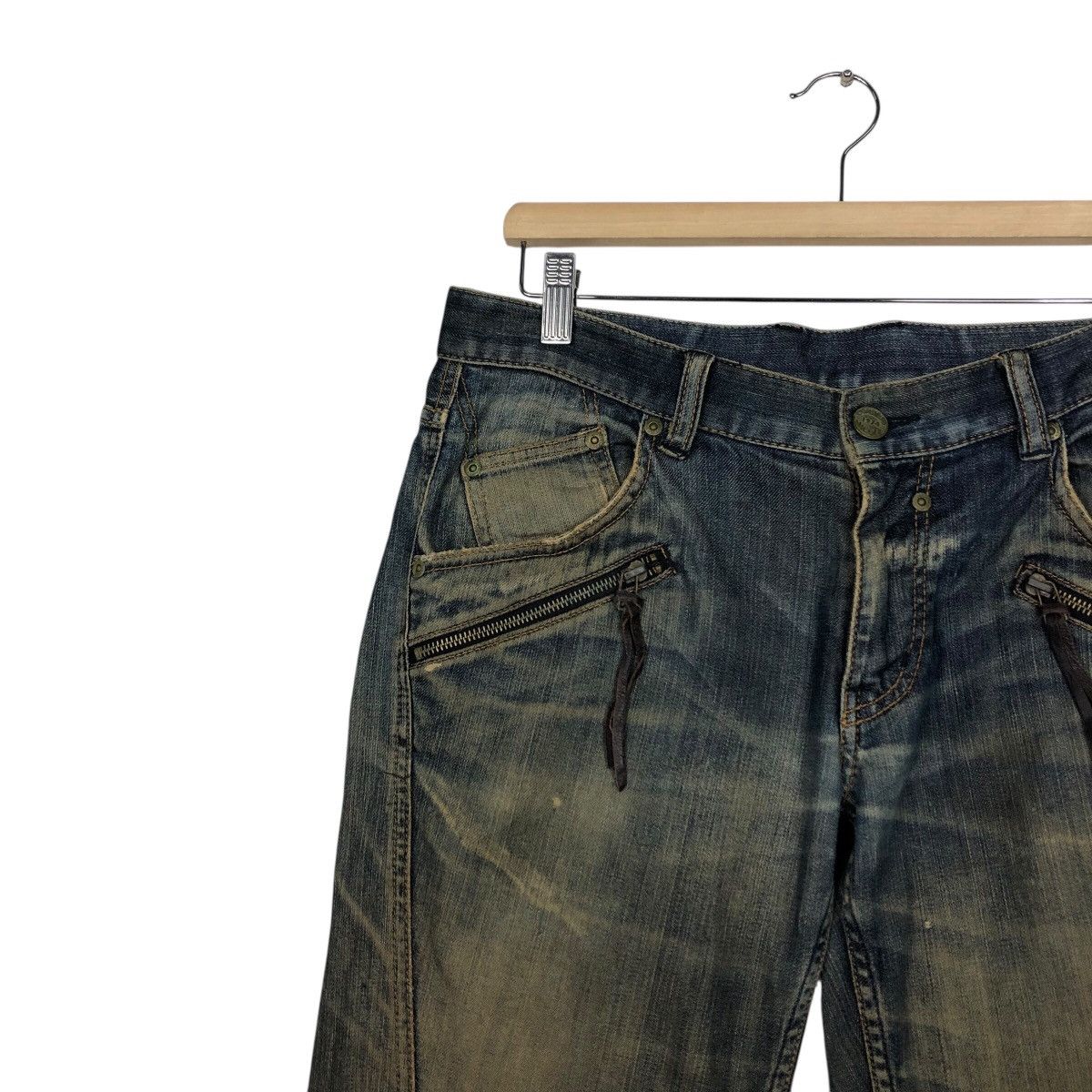 Japanese Brand Monsieur Nicole Vintage Distressed Denim Rare Fade Size 34" / US 12 / IT 48 - 8 Thumbnail
