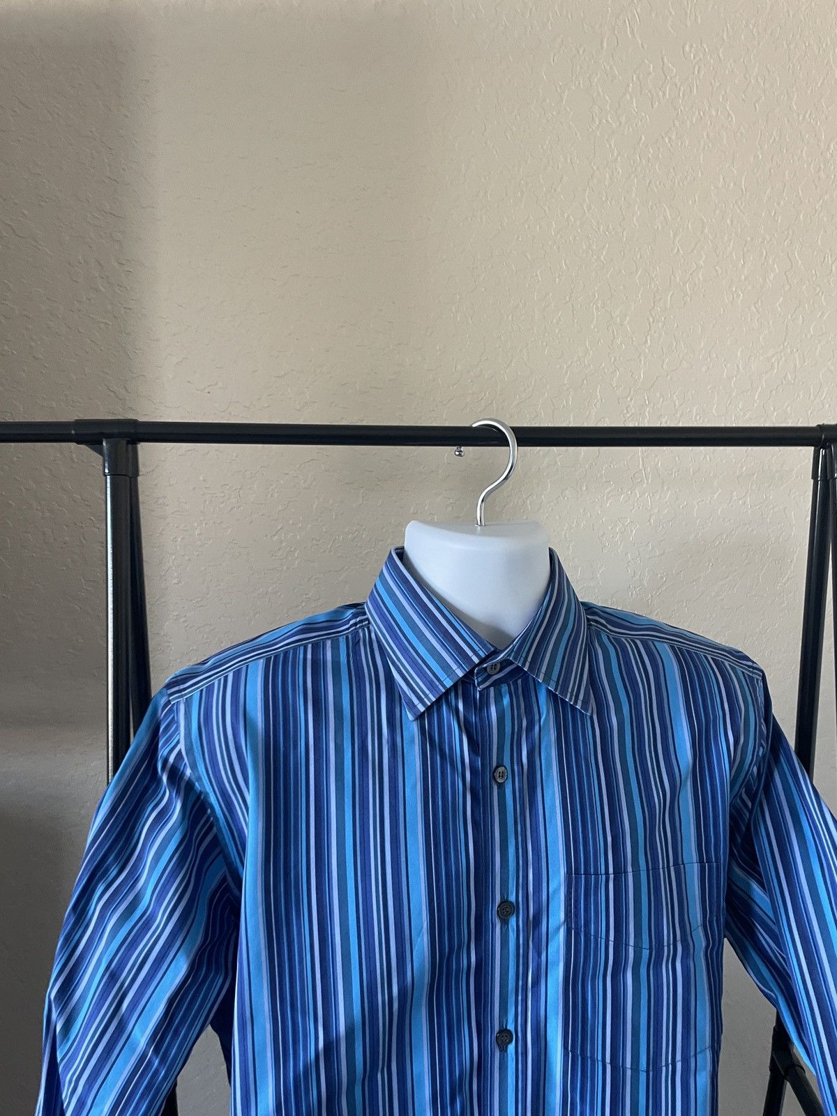 Paul Smith Striped Cotton Button Front shirt Size US M / EU 48-50 / 2 - 2 Thumbnail