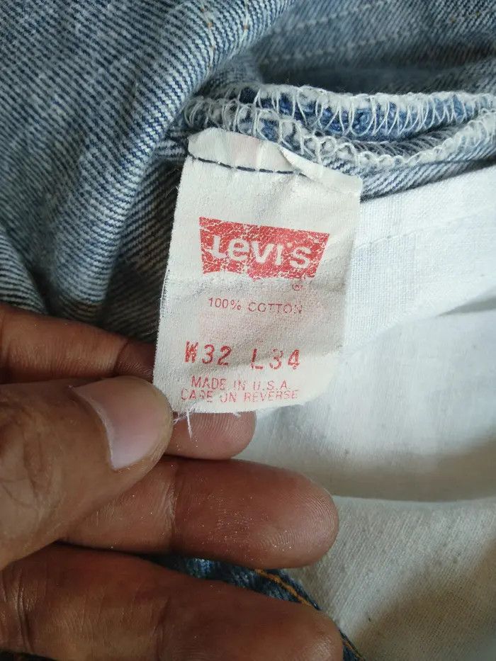 Levi's × Vintage 80s Vintage Levis 501 Made In USA Distressed Jeans 31x30 Size US 31 - 8 Thumbnail